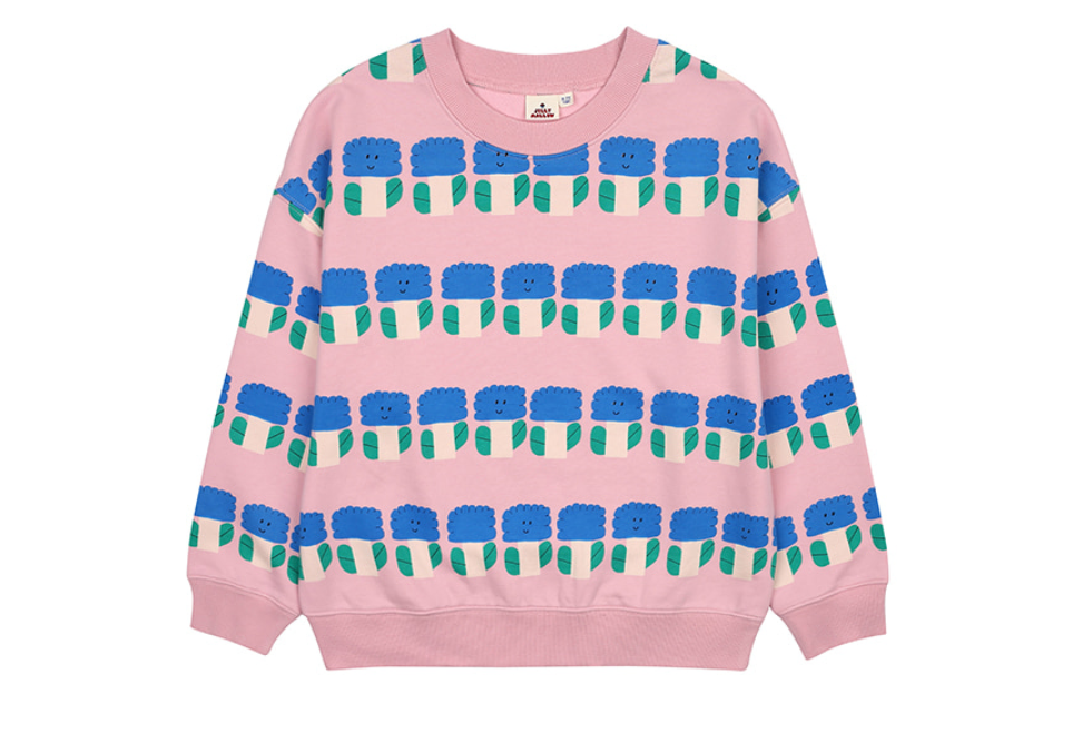 Pink Big Flower Sweatshirt JM2410112