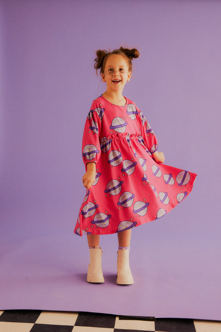 PLANET PINK | FLARED DRESS