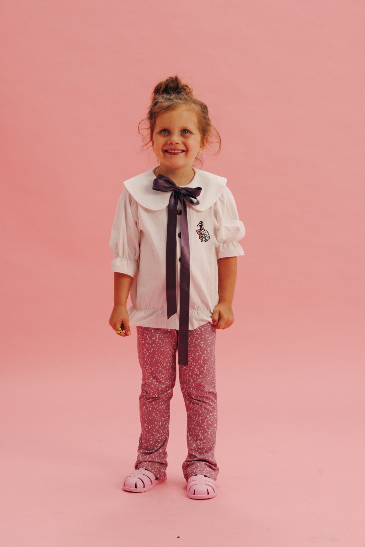 DALMATIAN WHITE | FRILL SHIRT