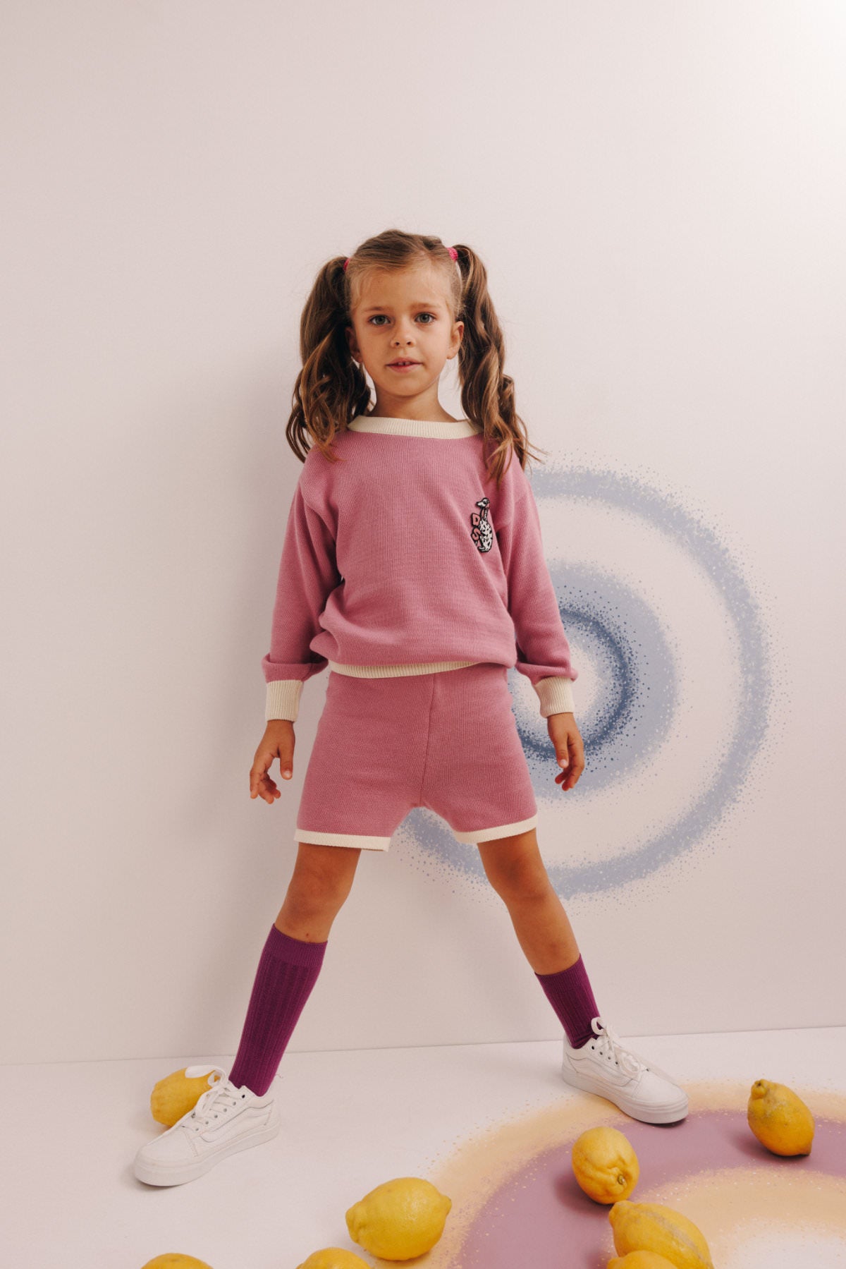 DALMATIAN PINK | PAPERBAG SHORTS