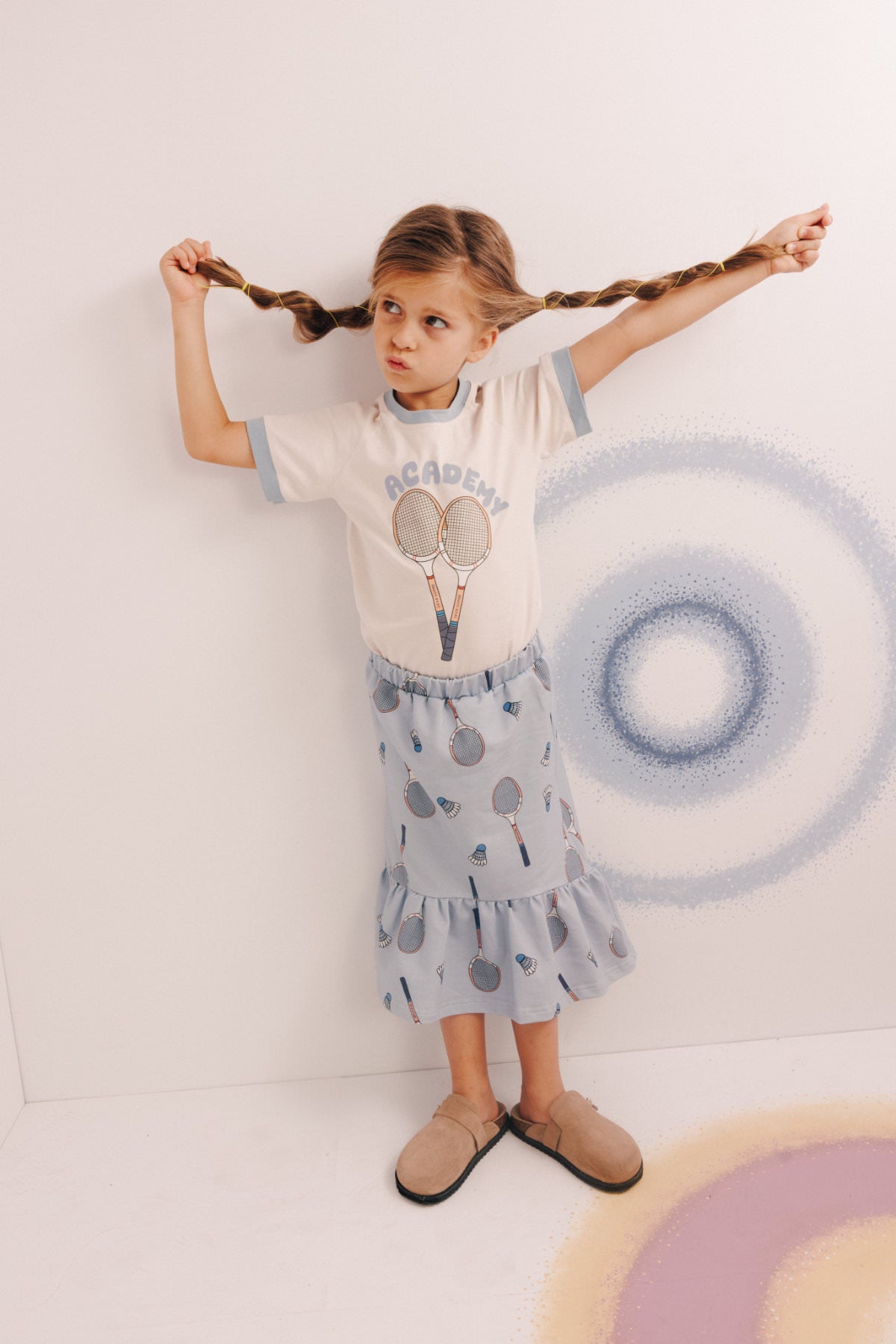 TENNIS BLUE | LONG SKIRT
