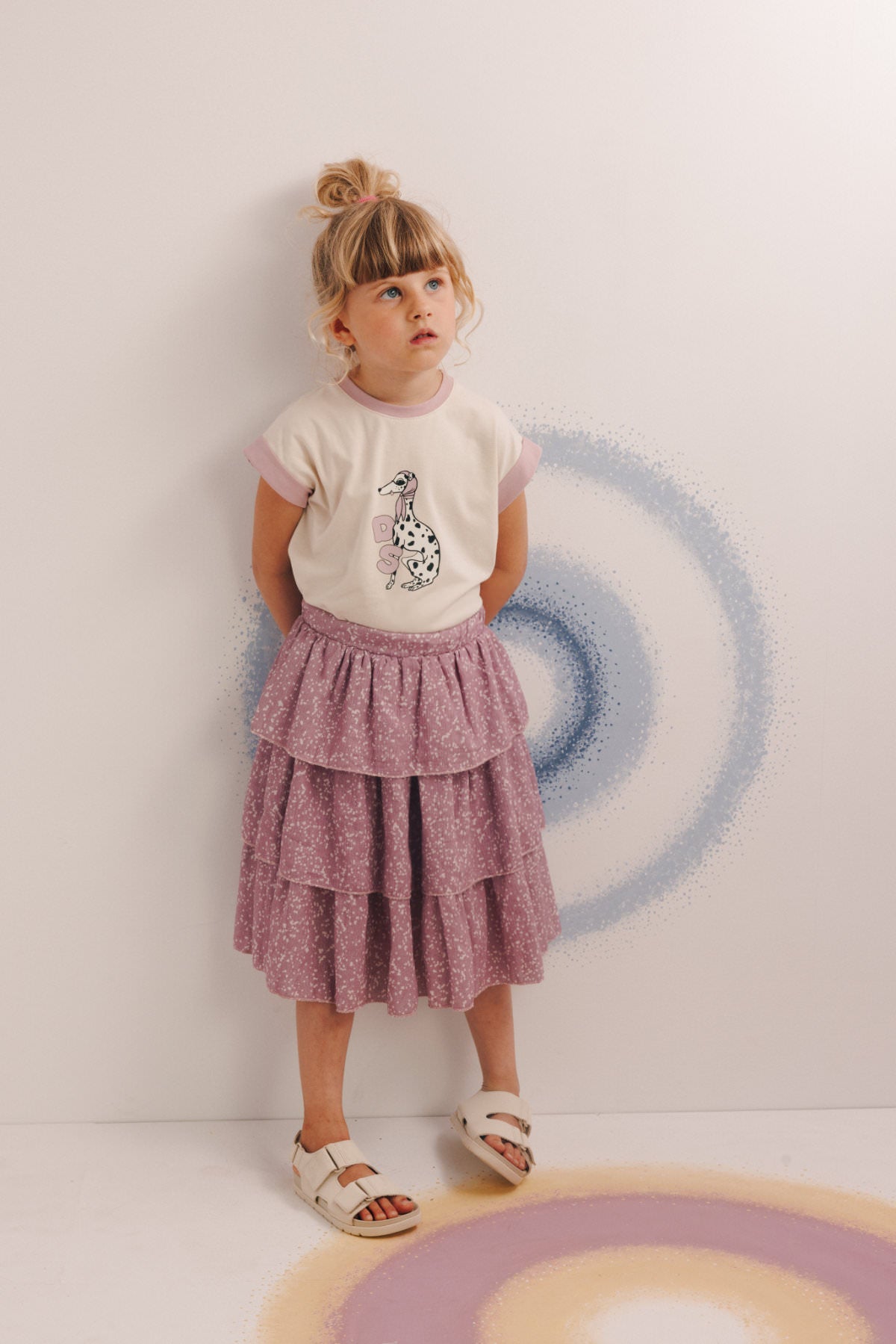 PINK SPOTS | LONG WAVE SKIRT