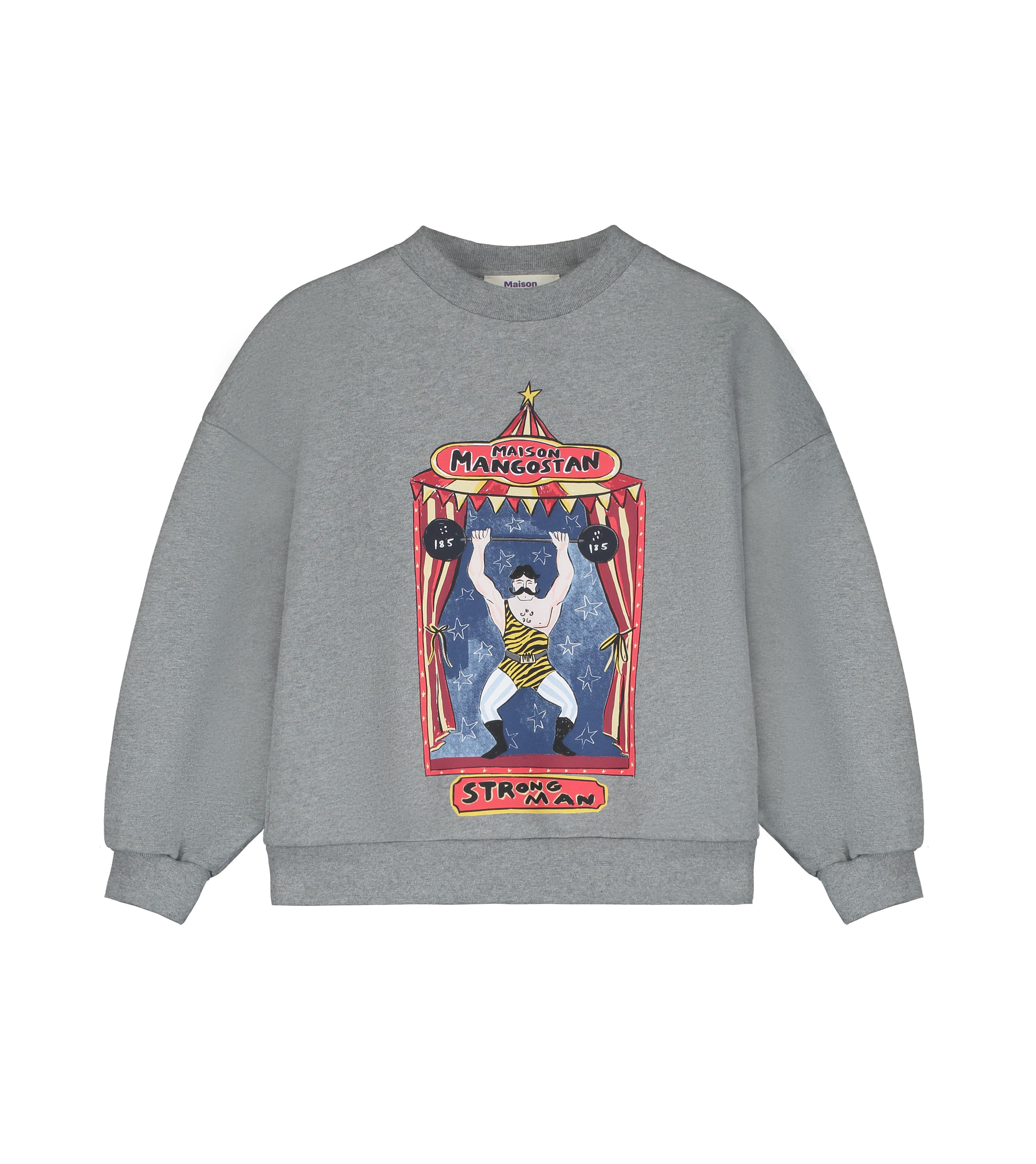 STRONG MAN SWEATSHIRT - GRAY - 25200021