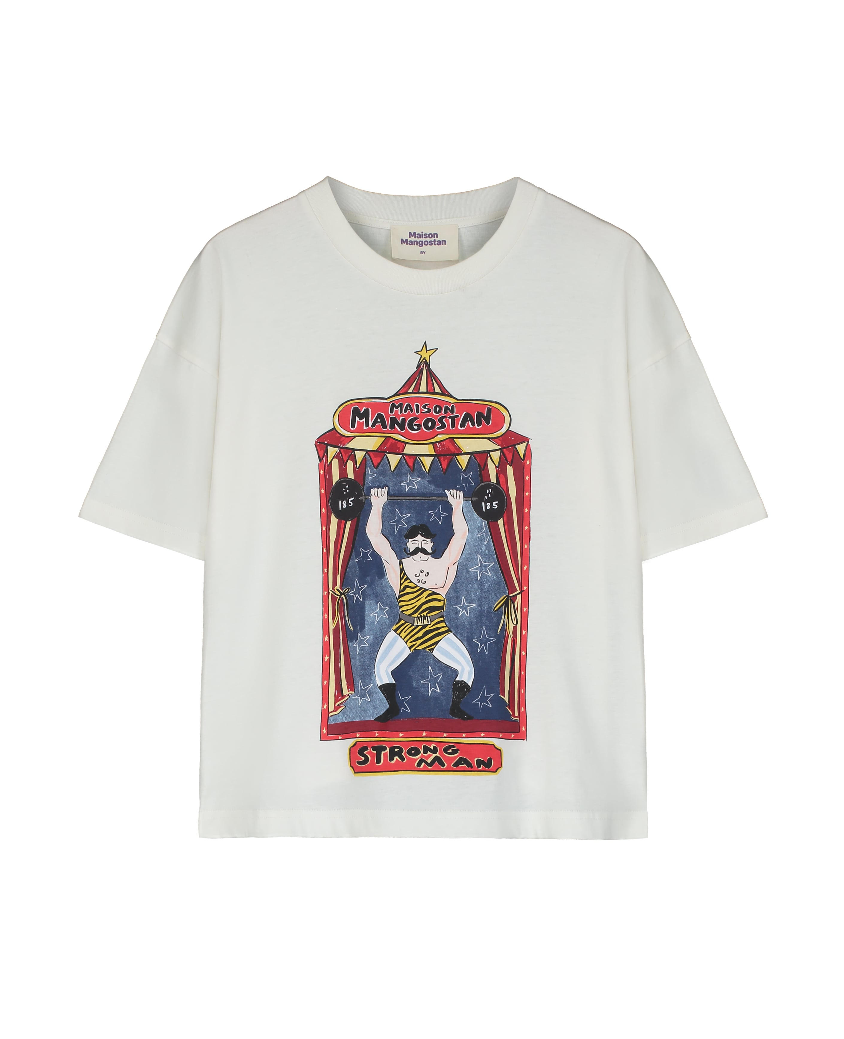 STRONG MAN T-SHIRT - CLOUDY WHITE - 25200042