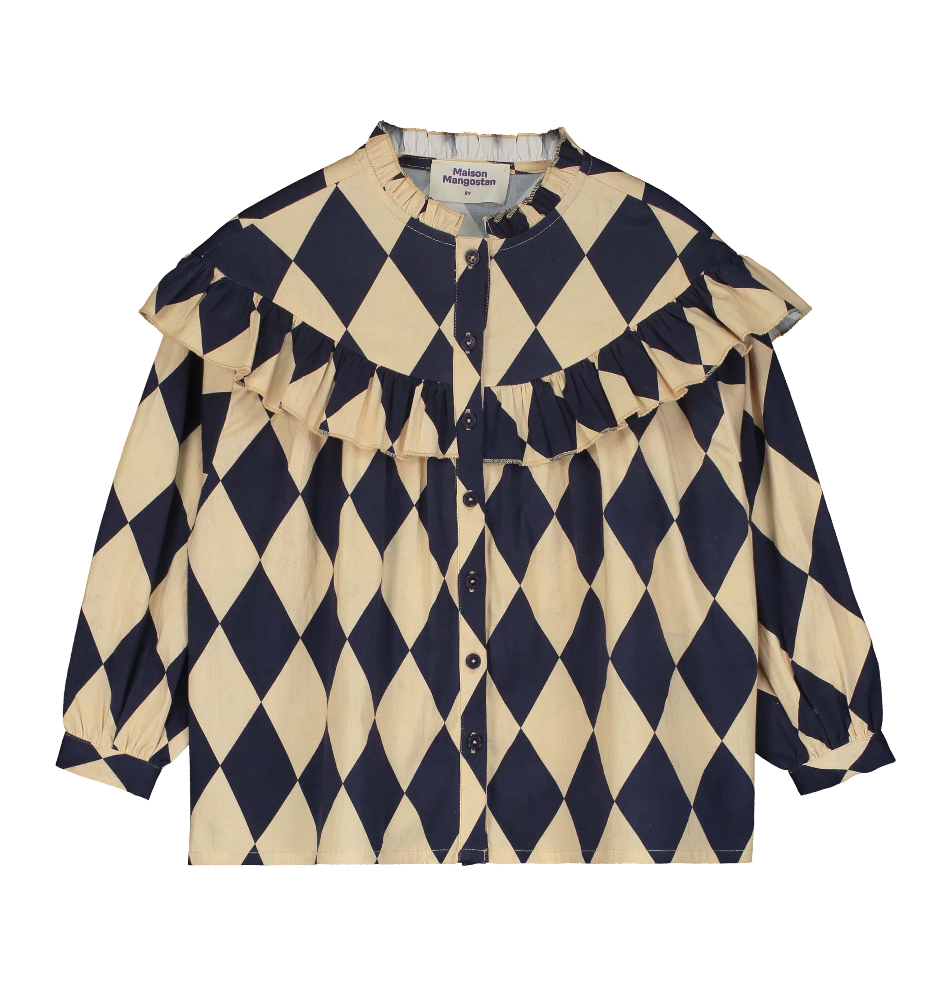 HARLEQUIN SHIRT - ANGORA & WHITE - 25200050