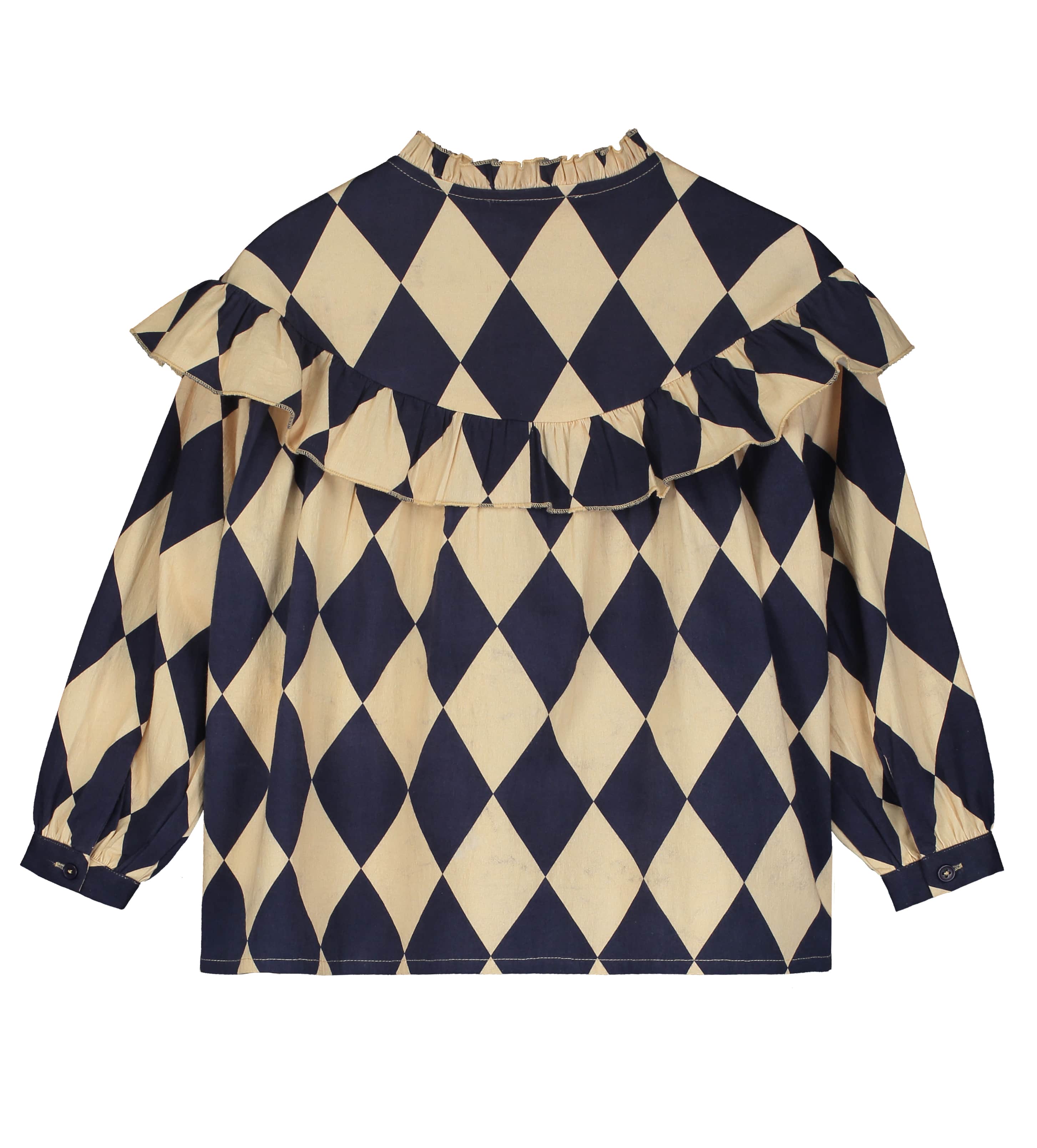 HARLEQUIN SHIRT - ANGORA & WHITE - 25200050