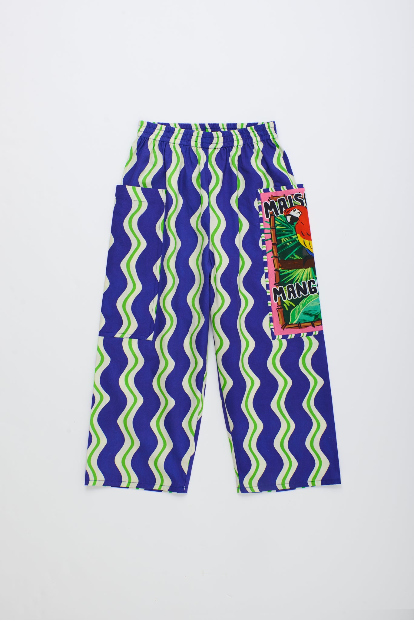 Loros Wavy Pants - Navy Blue - 26100907