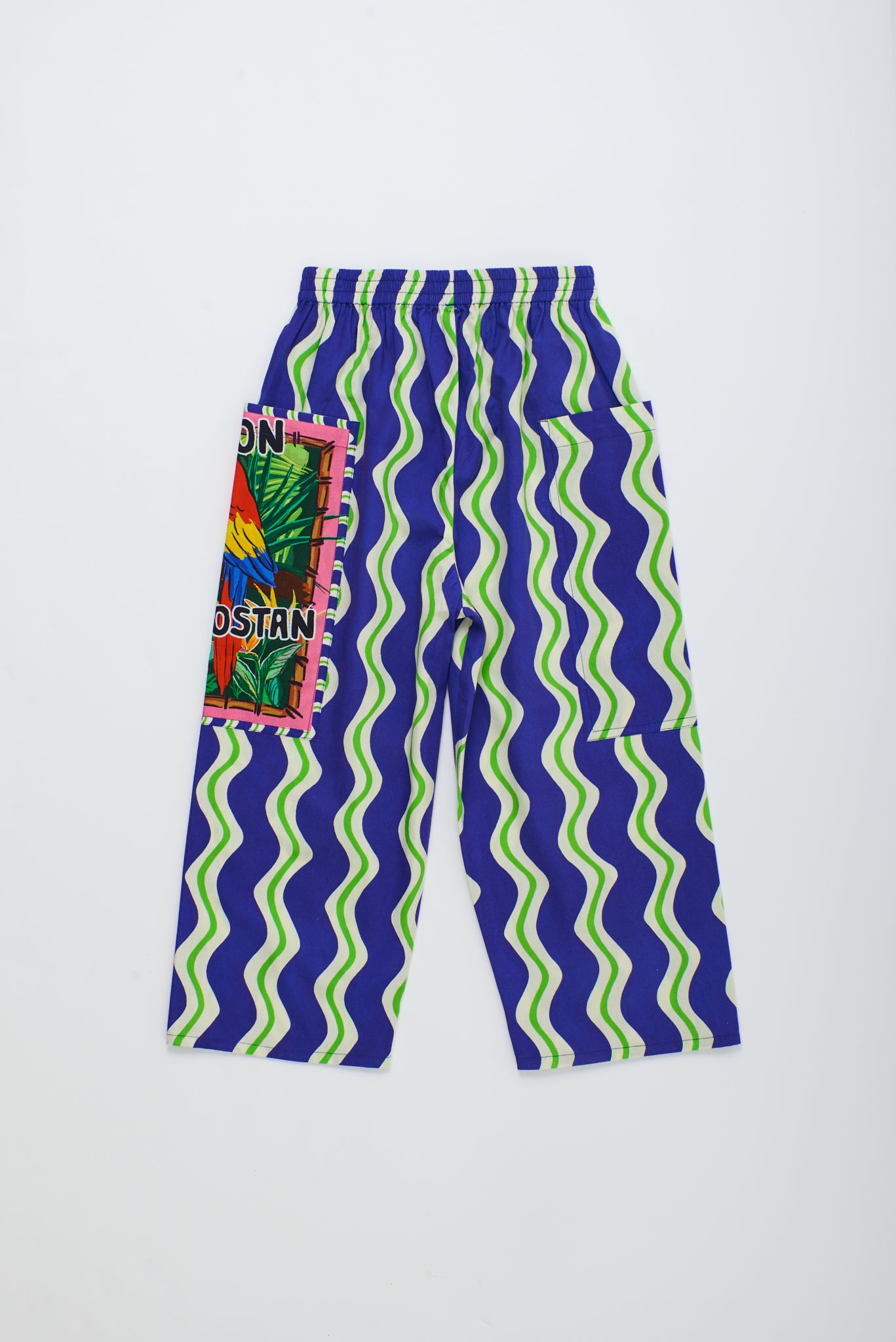 Loros Wavy Pants - Navy Blue - 26100907