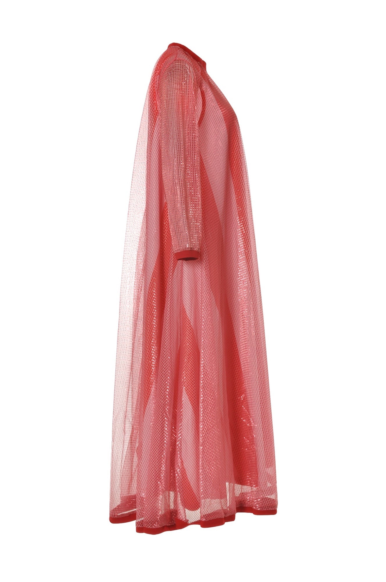 LADIES SHEER DRESS - PINK