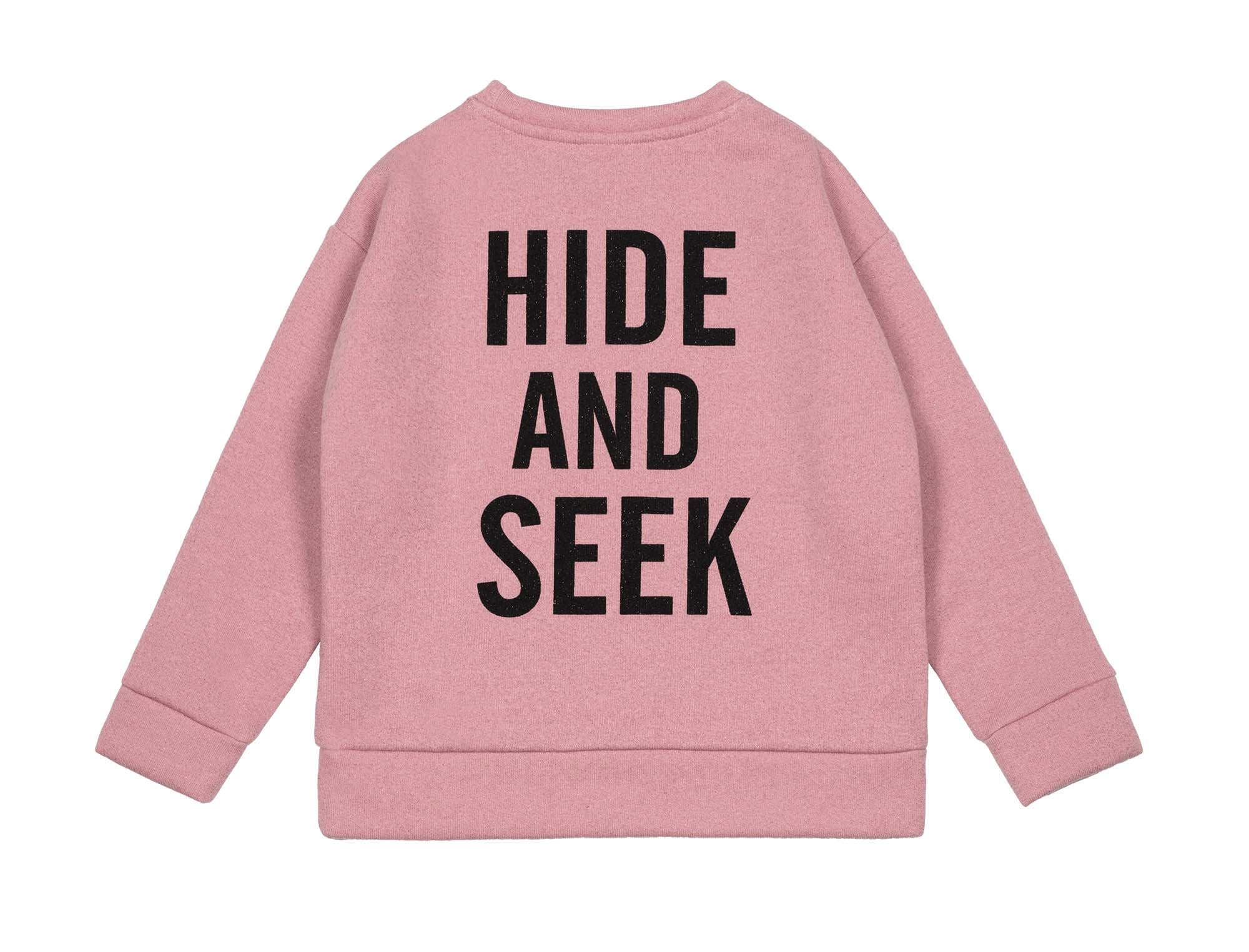 Glitter Pink 'Hide And Seek' Relaxed Fit Sweater