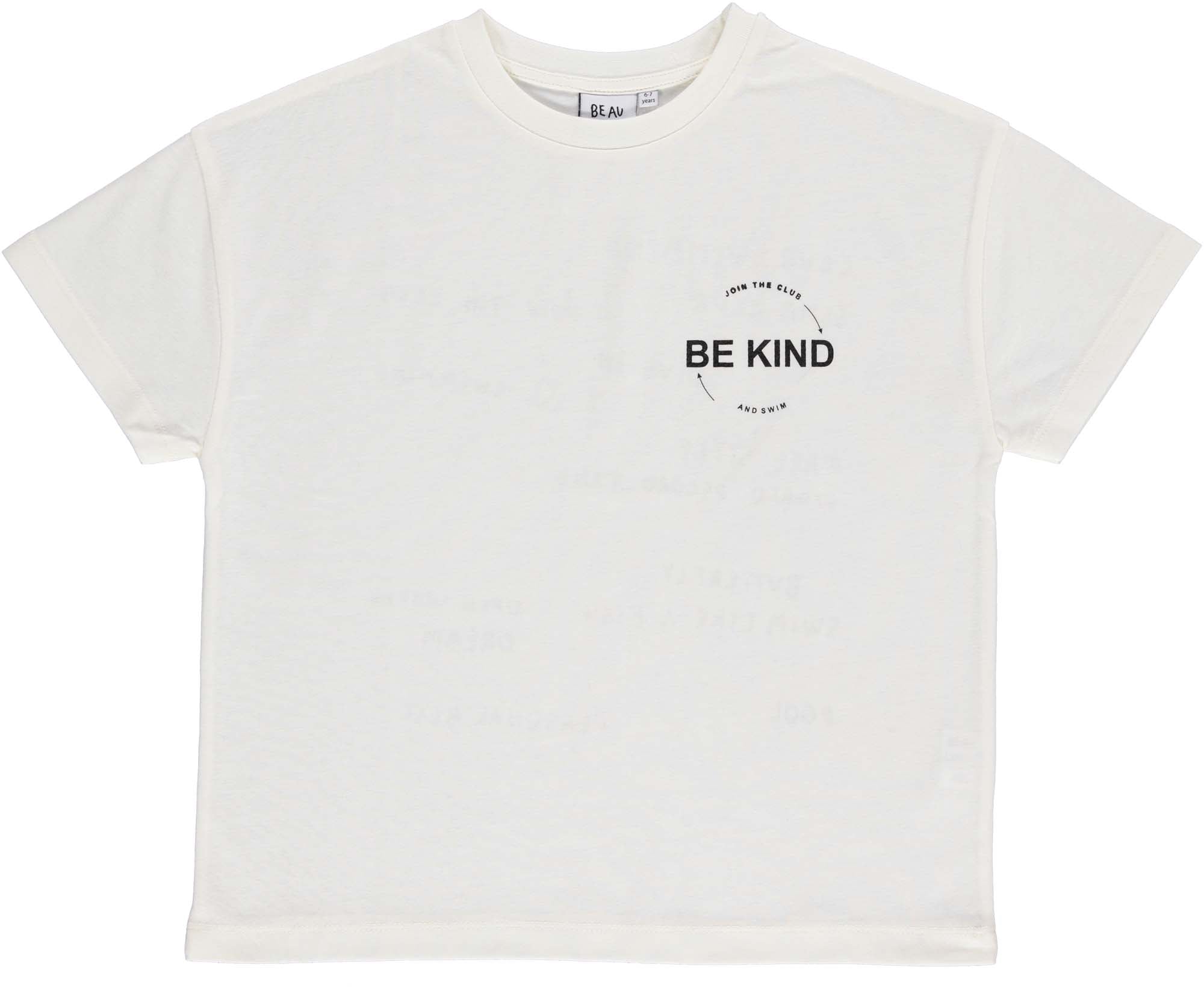 Natural 'Be Kind' Oversized T-shirt BL019