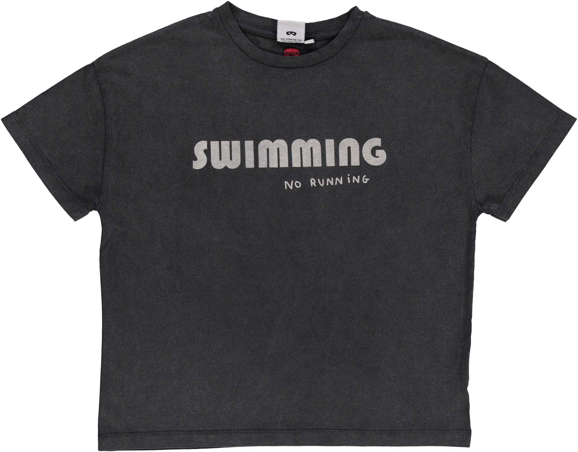Black 'Swimming' T-shirt BL024