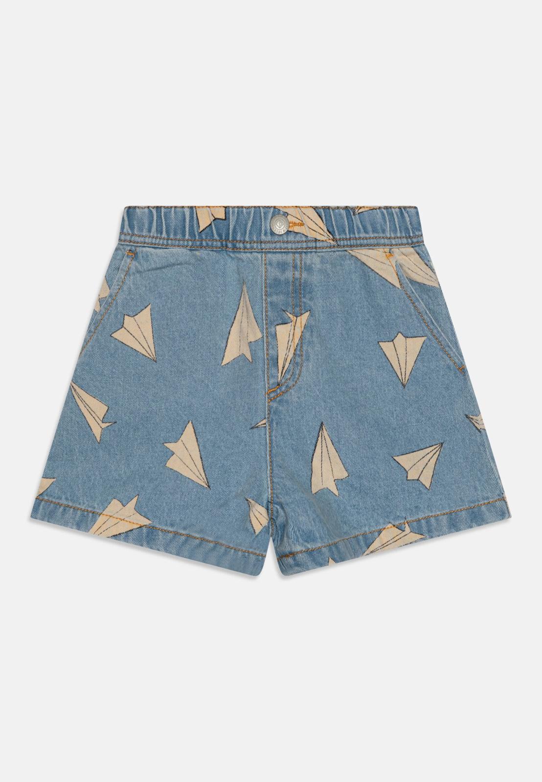 Indigo Denim Paper Airplane Shorts JM2410429