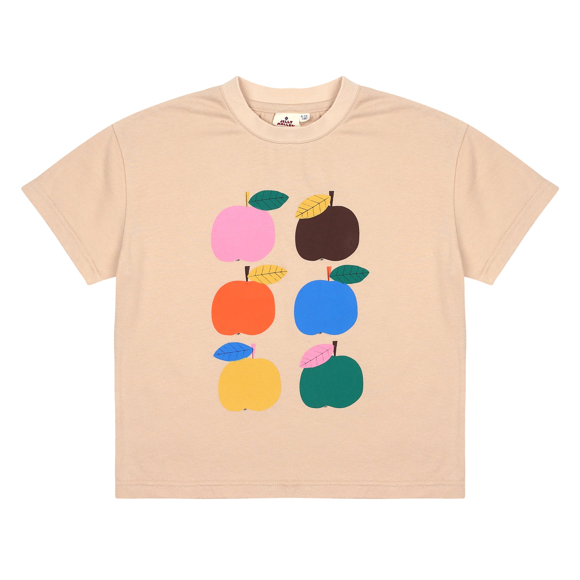 Beige Colorful Apple T-shirt_Beige JM2410121