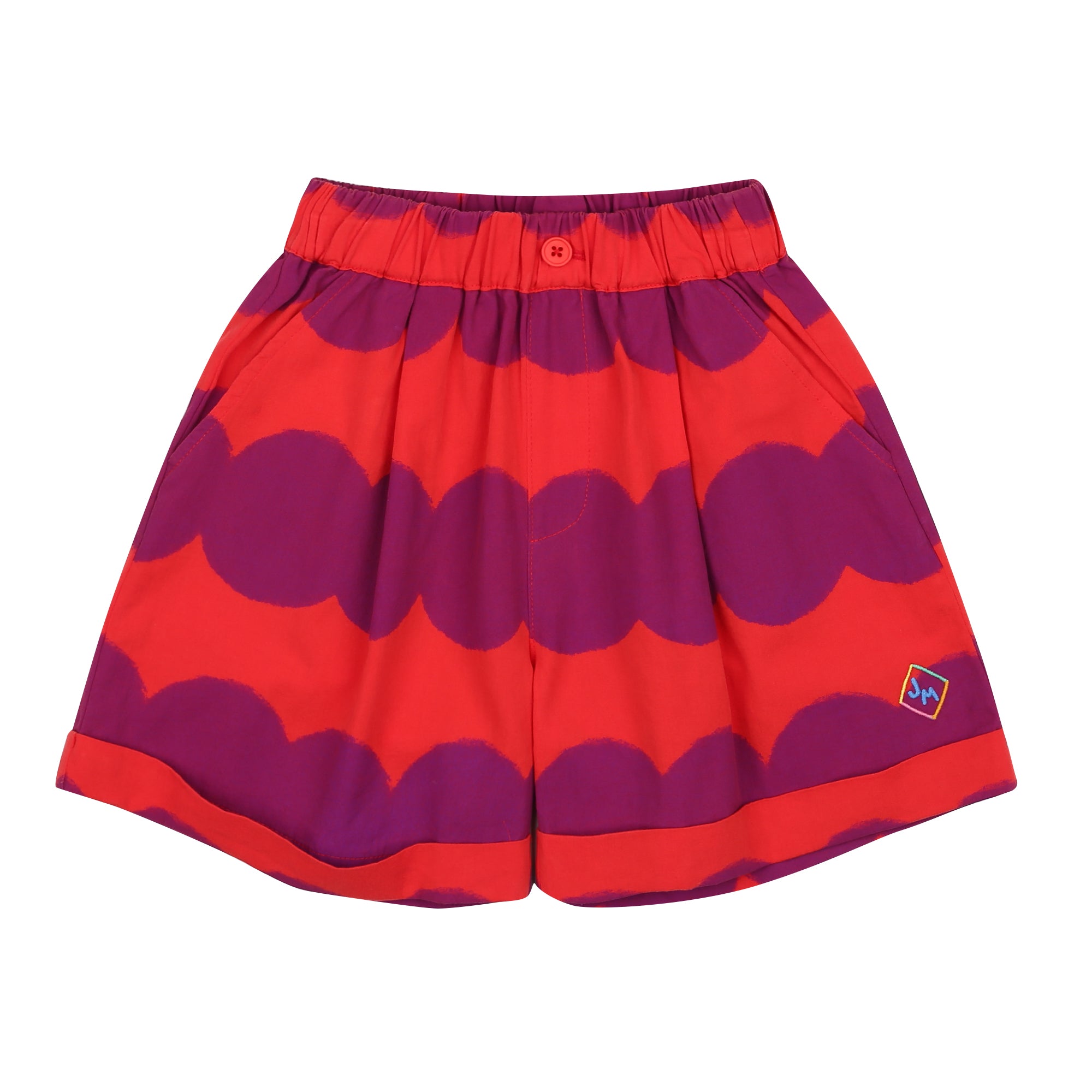 Purple Dot Roll-Up Shorts JM2410419