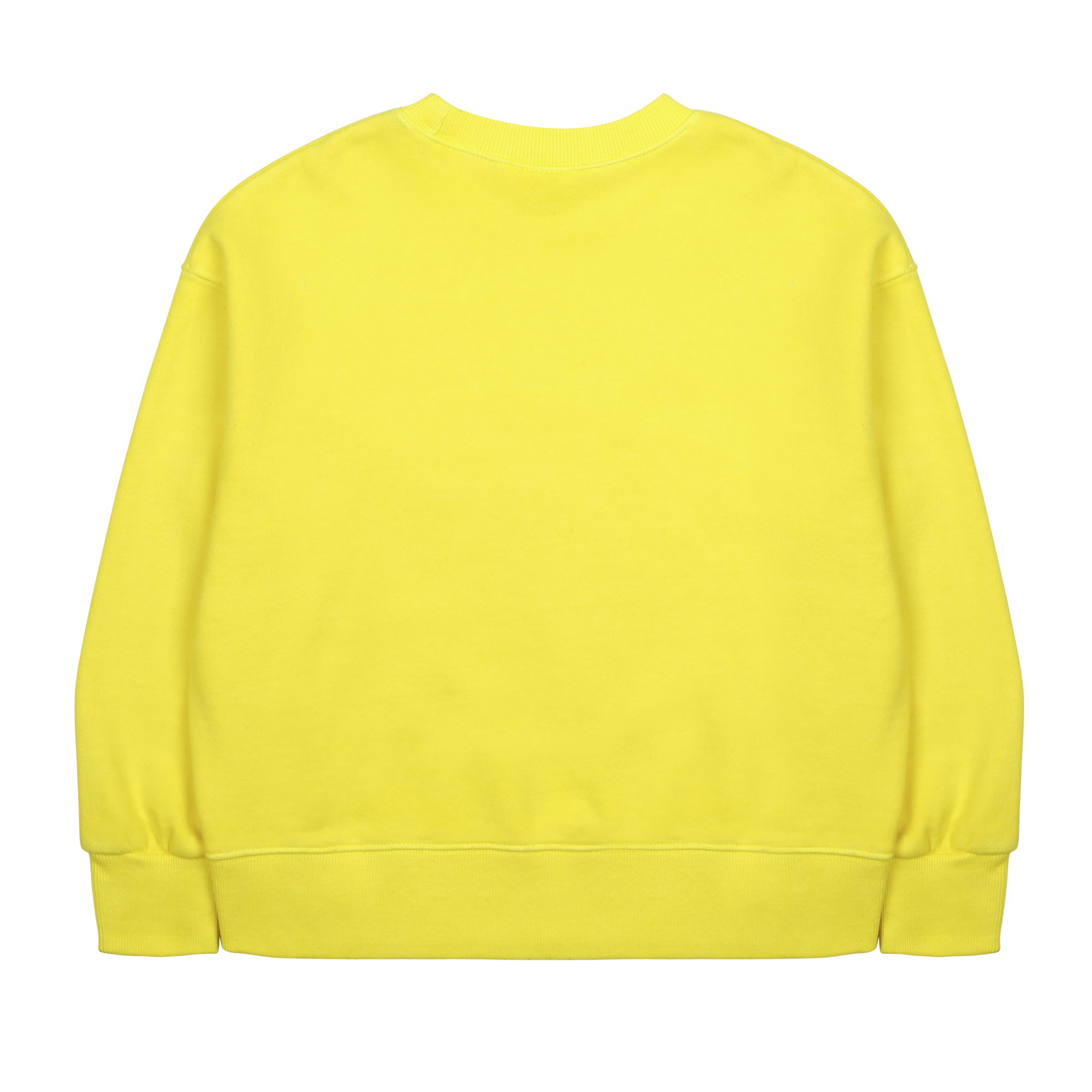 Flower Pigment Sweatshirt_Yellow -  YELLOW