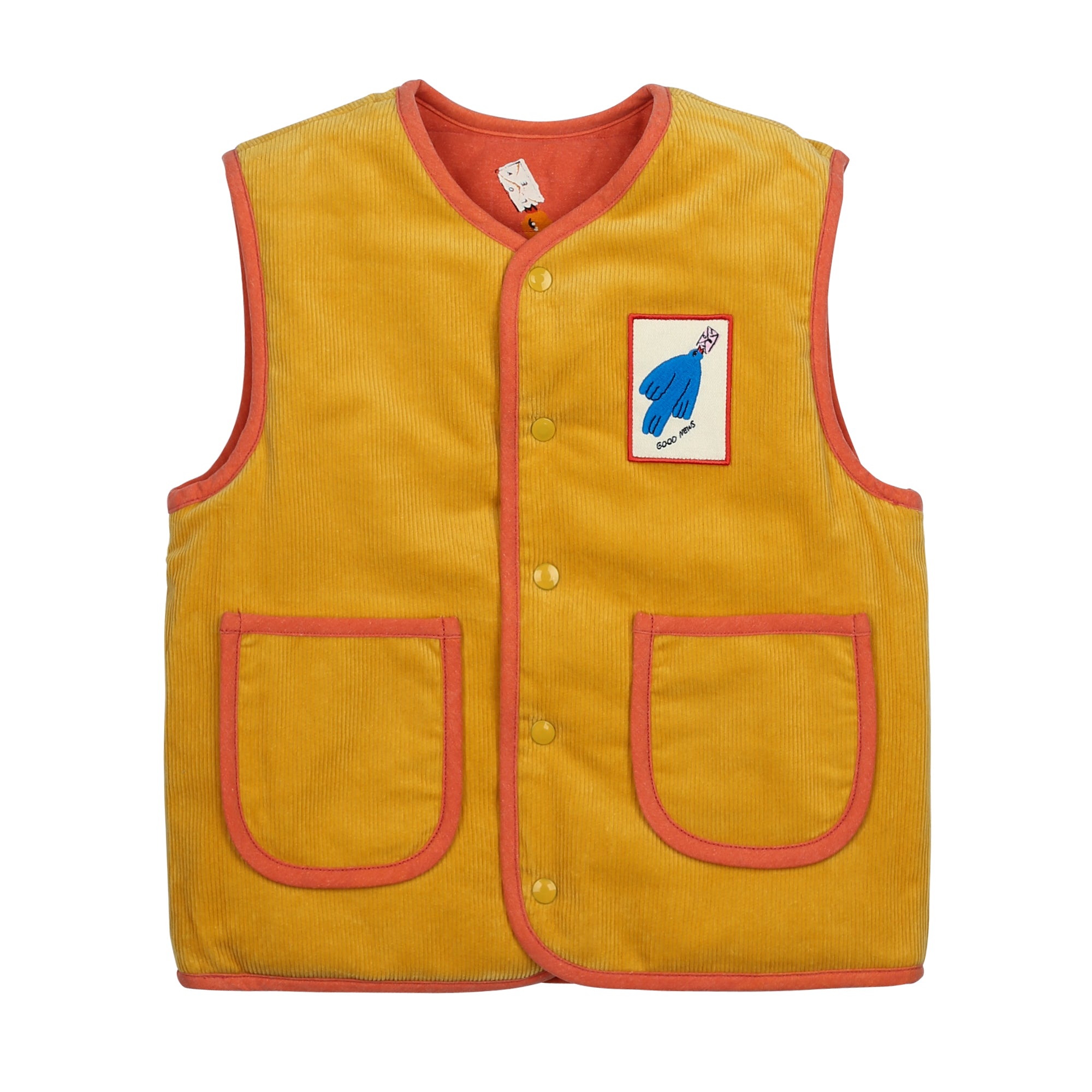 Brid Reversible Vest_Yellow - ORANGE