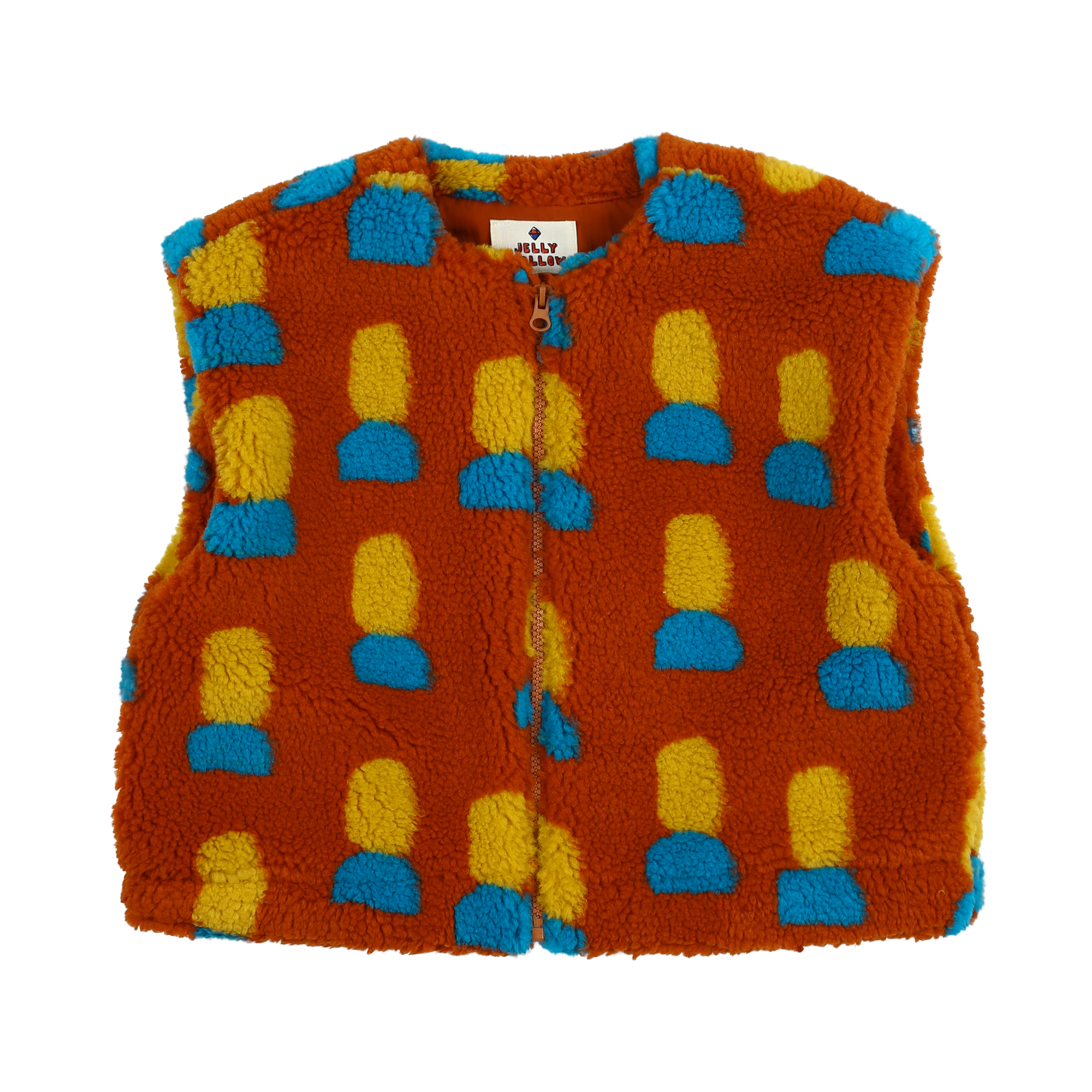 Shape Dumble Vest - RED BROWN