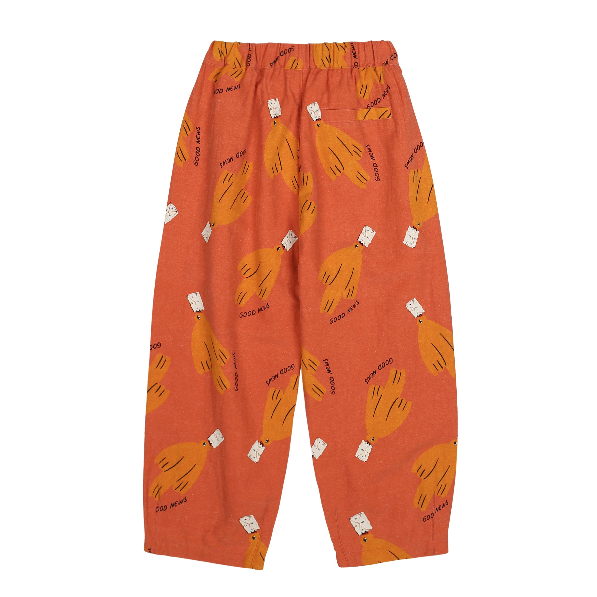 Bird Baggy Lounge Pants - ORANGE