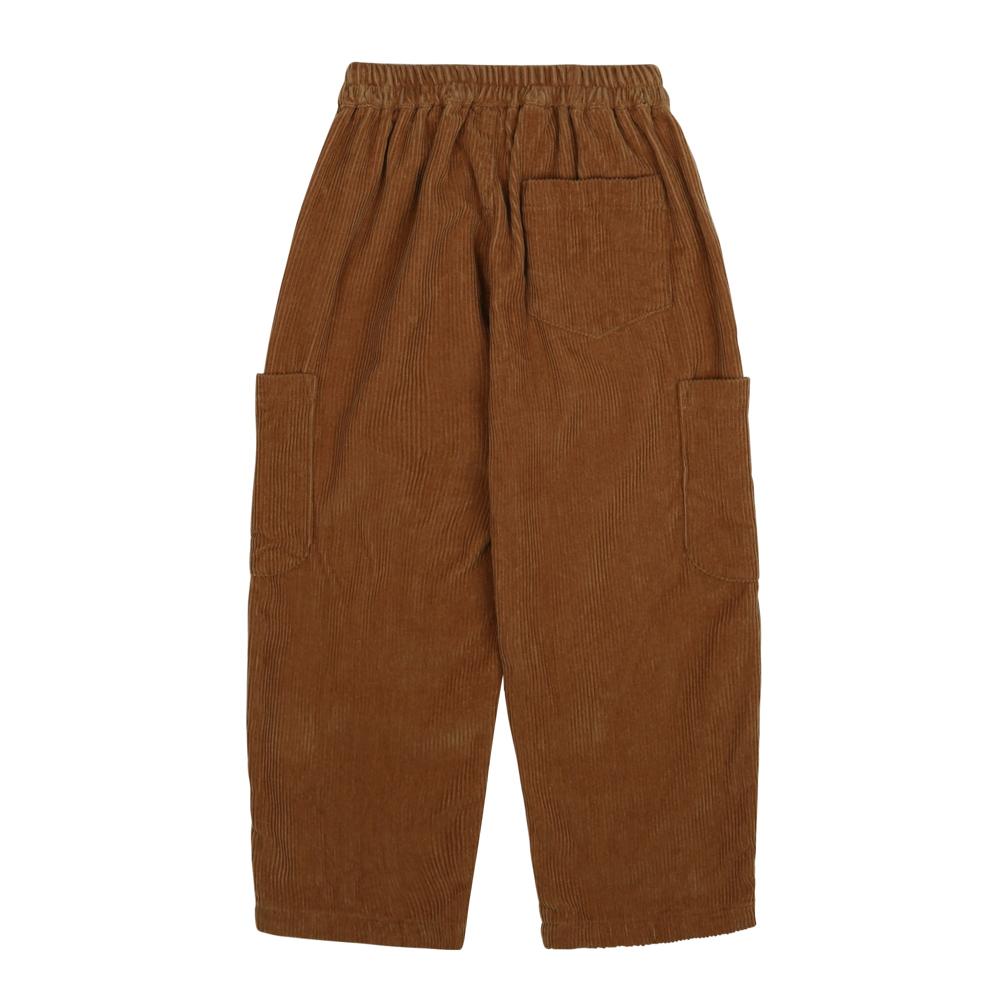 Wide Corduroy Pants_Brown - BROWN