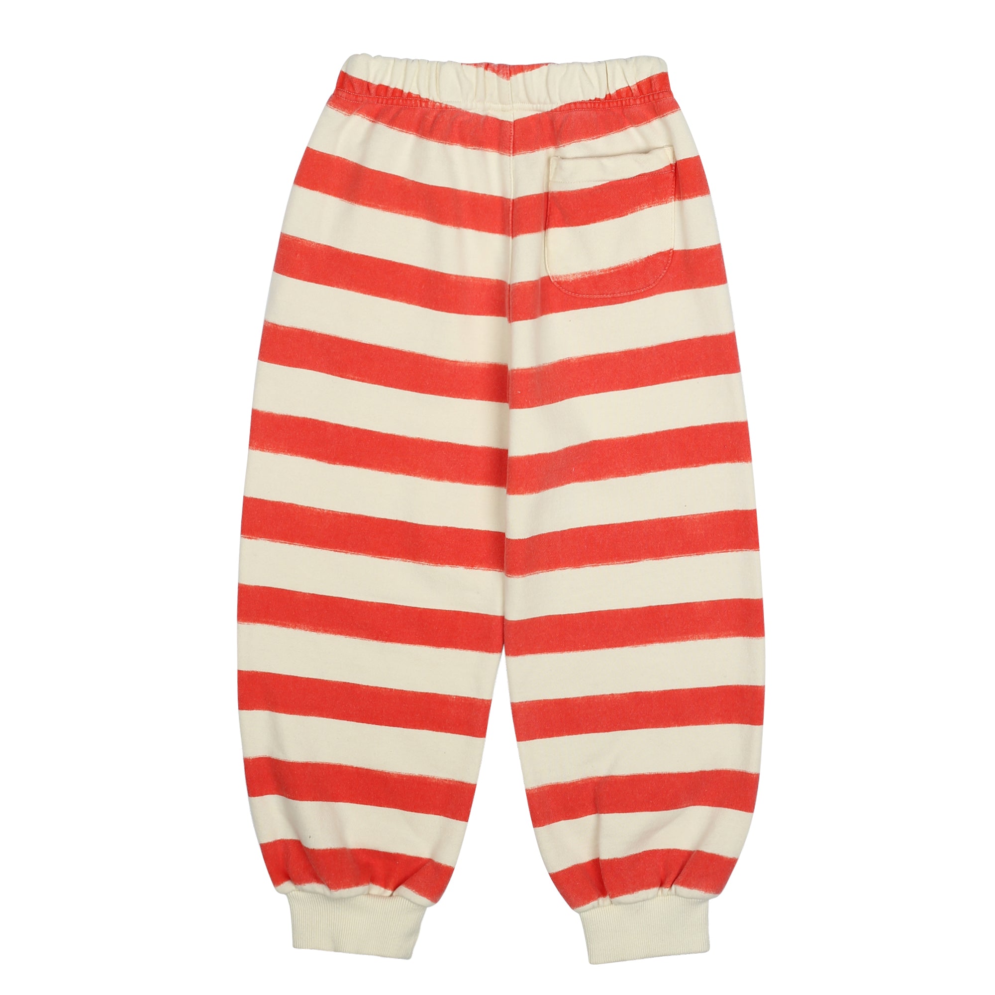 Bird Striped Lounge Pants_Red - RED