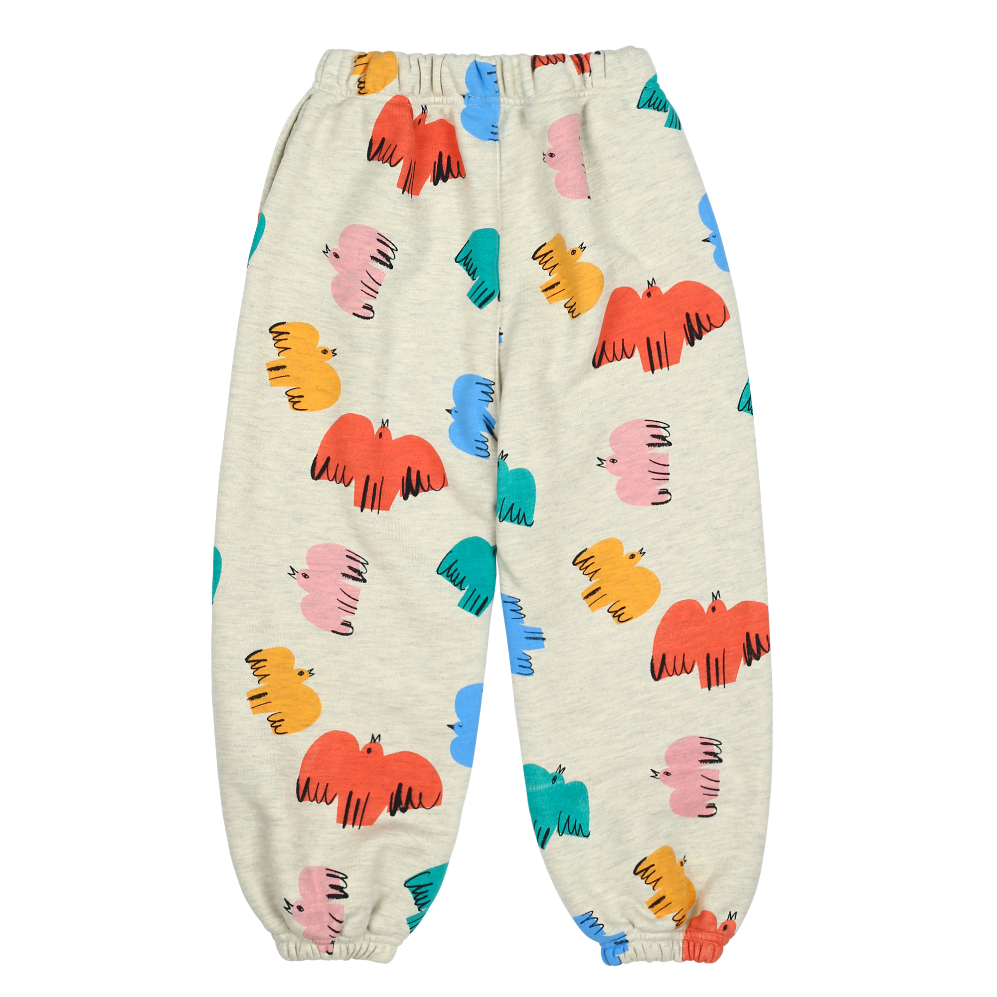 Colorful Bird Lounge Pants - OAT BEIGE