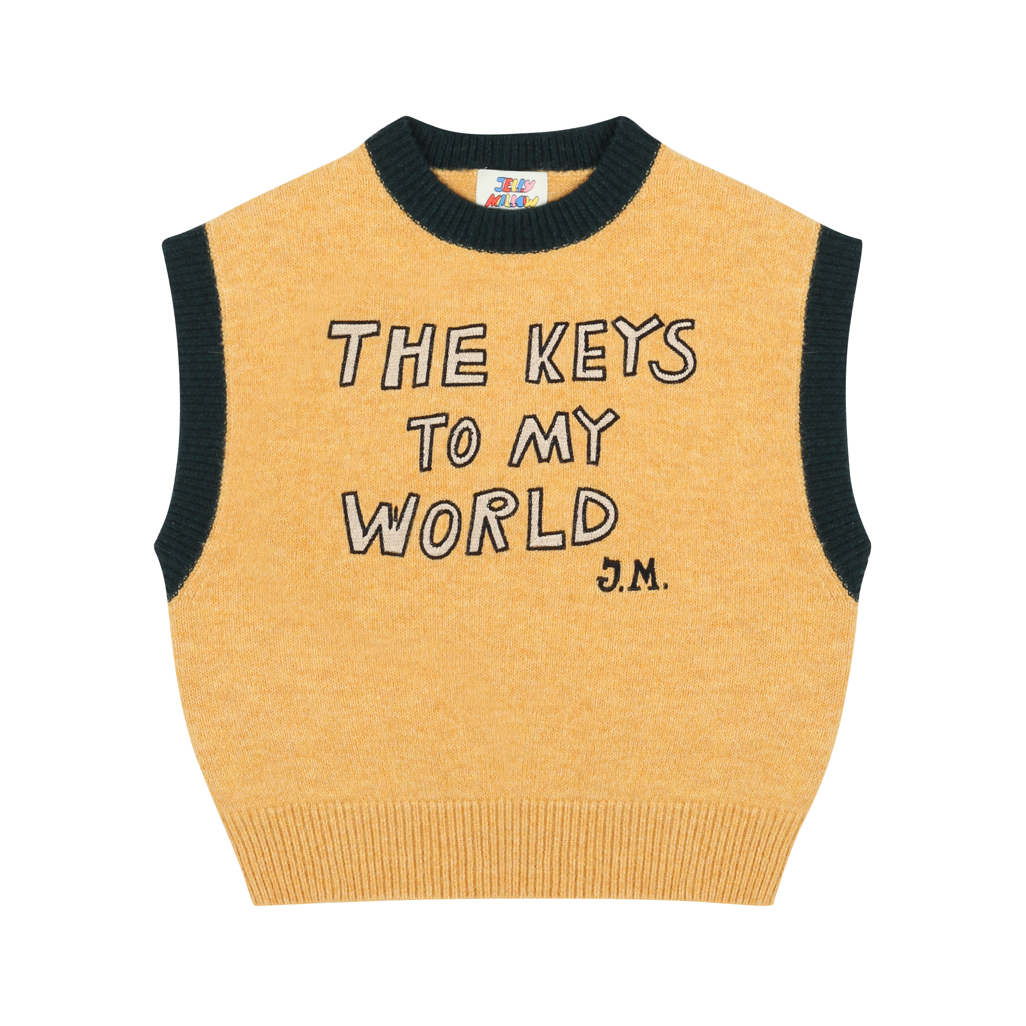 MY WROLD KNIT VEST - YELLOW - JM2520203