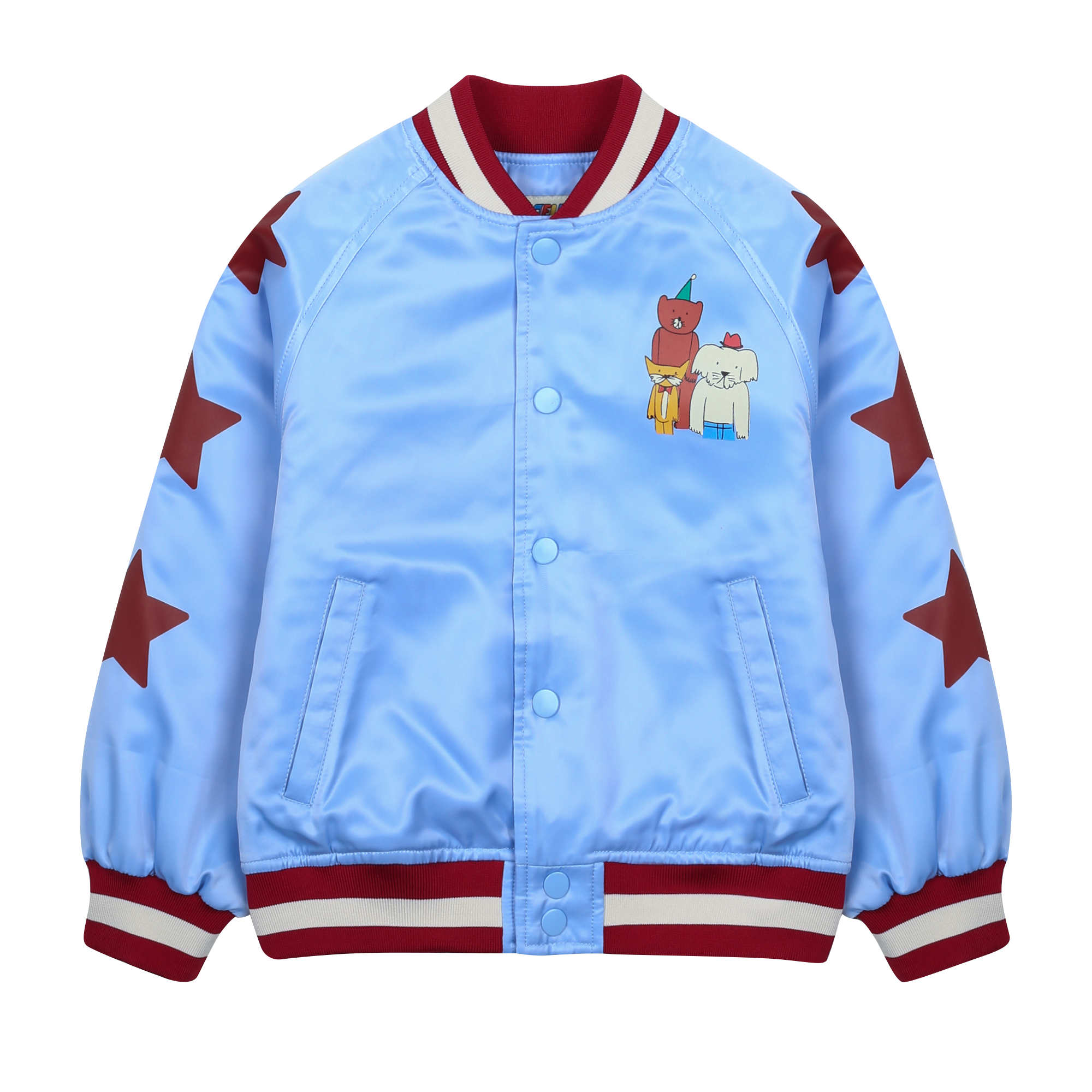 ANIMAL FRIENDS VARSITY JUMPER - SNOW BLUE  - JM2520309