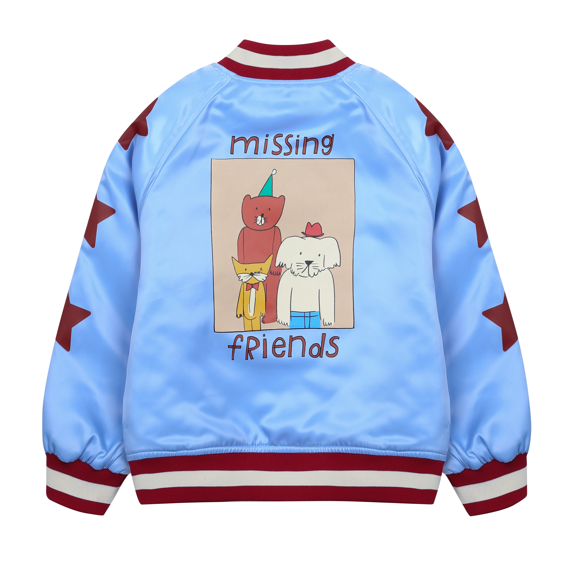 ANIMAL FRIENDS VARSITY JUMPER - SNOW BLUE  - JM2520309