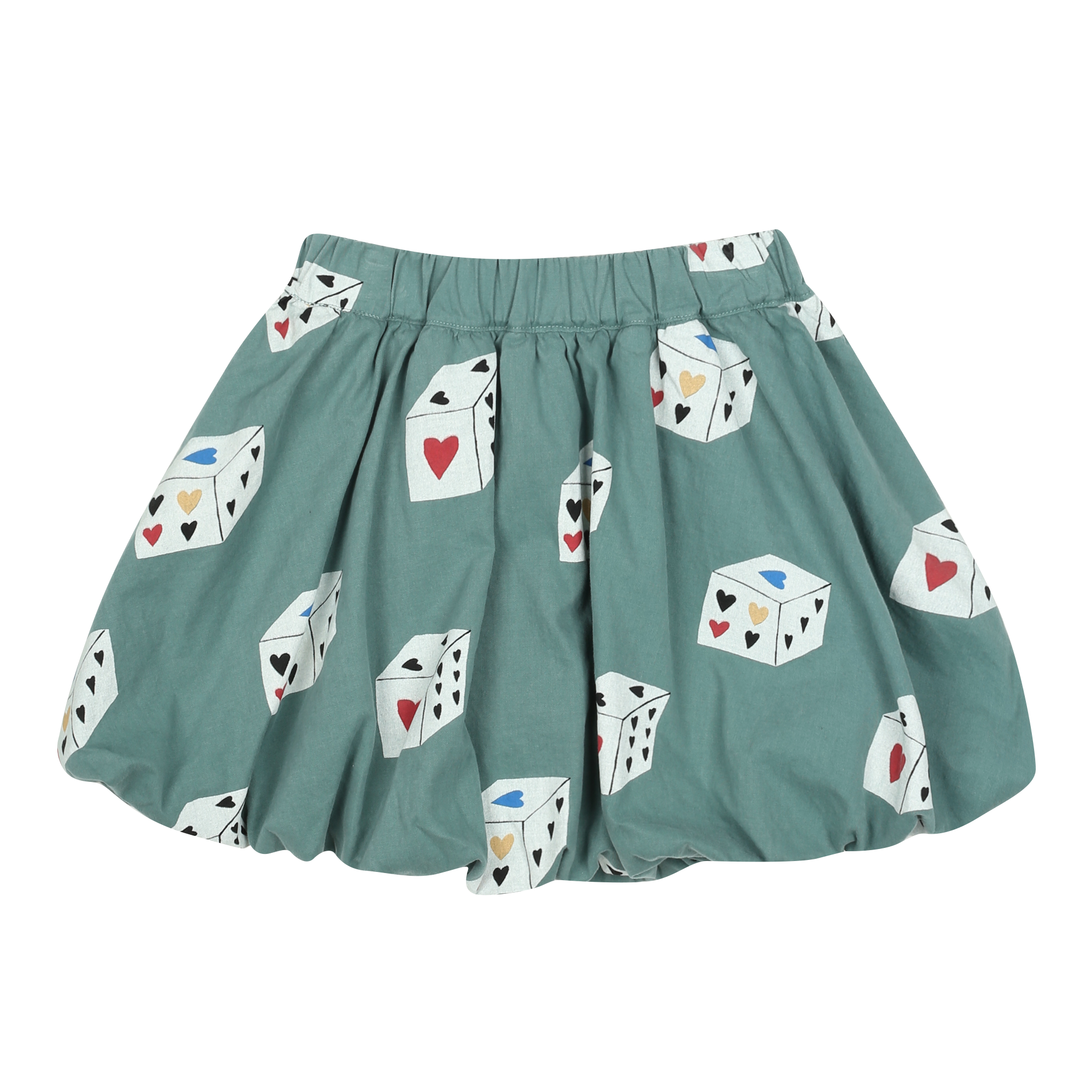 HEART DICE SKIRTS - GREEN - JM2520501
