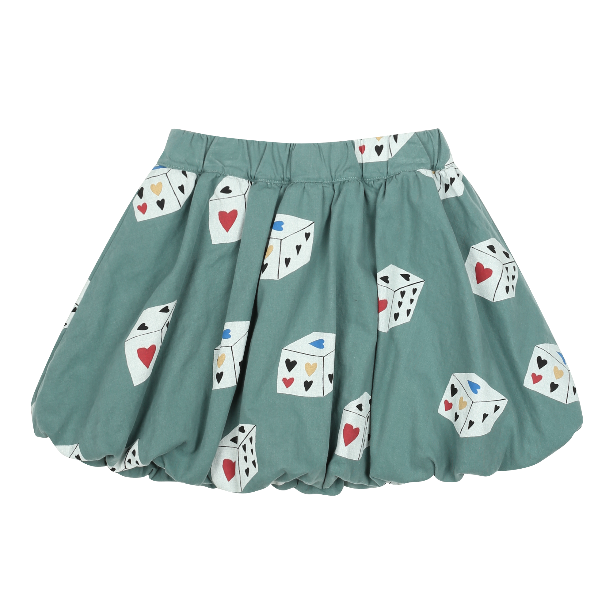 HEART DICE SKIRTS - GREEN - JM2520501