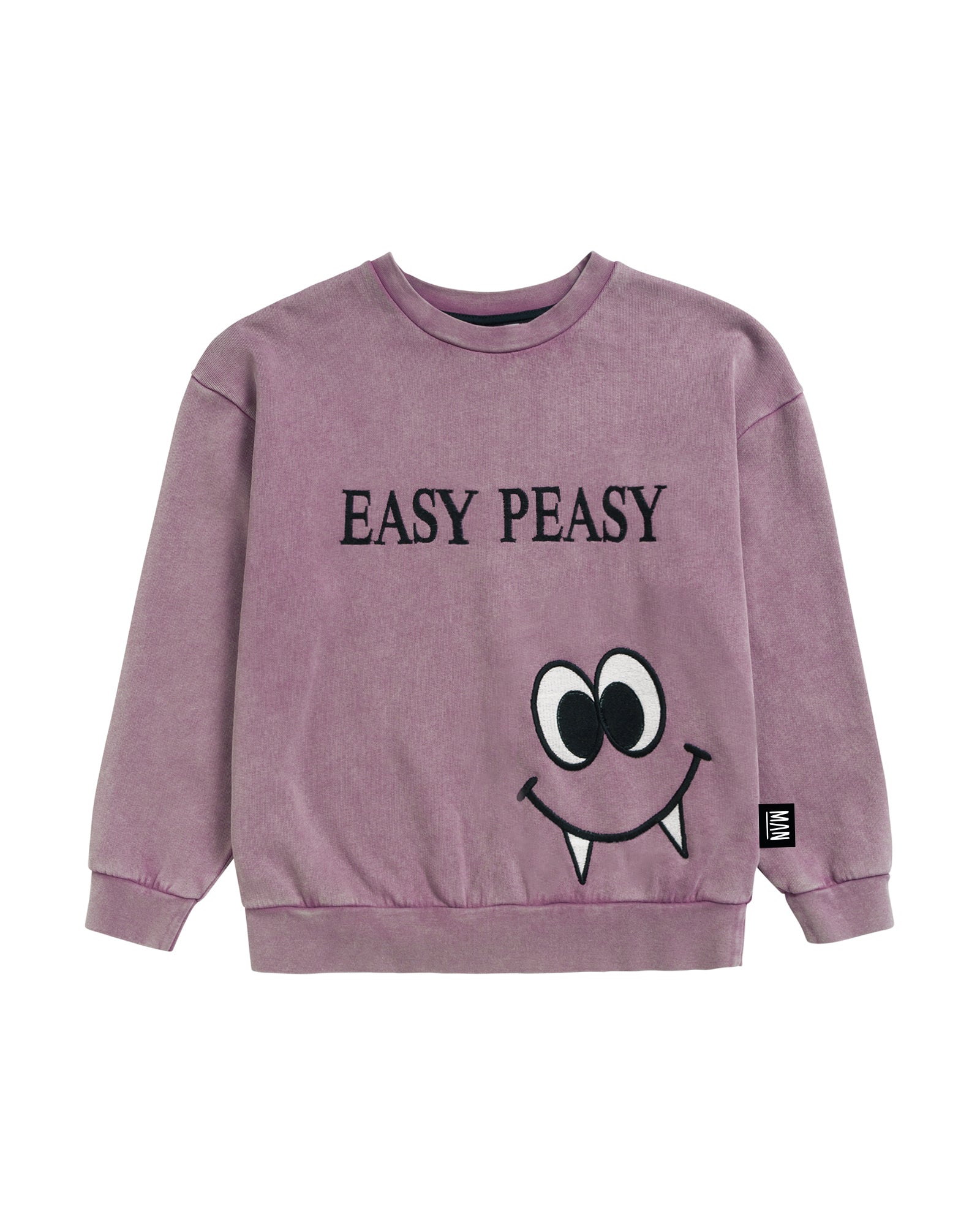 ACID EASY PEASY Sweatshirt - Purple Acid Wash