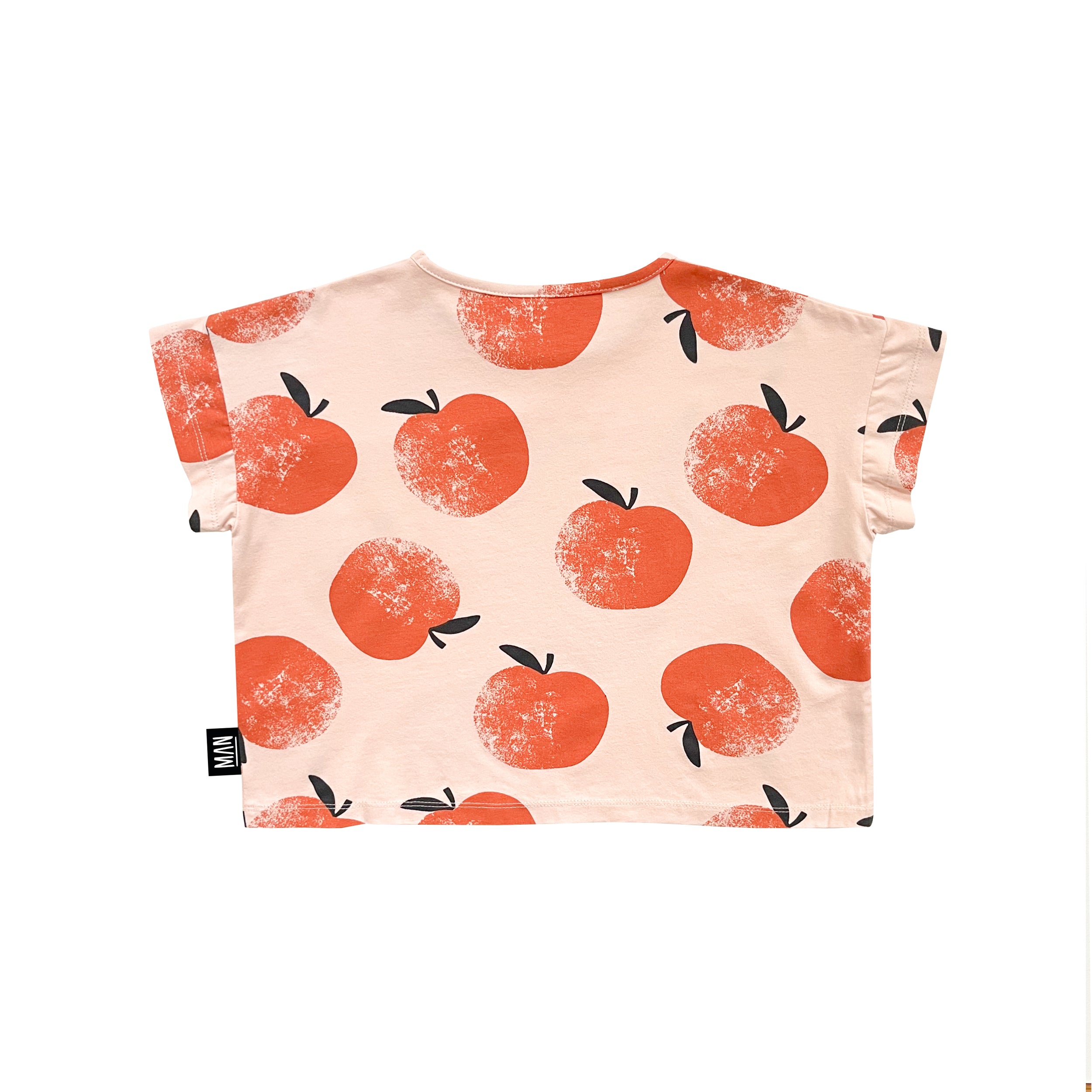 APPLE Cropped T-Shirt Peach