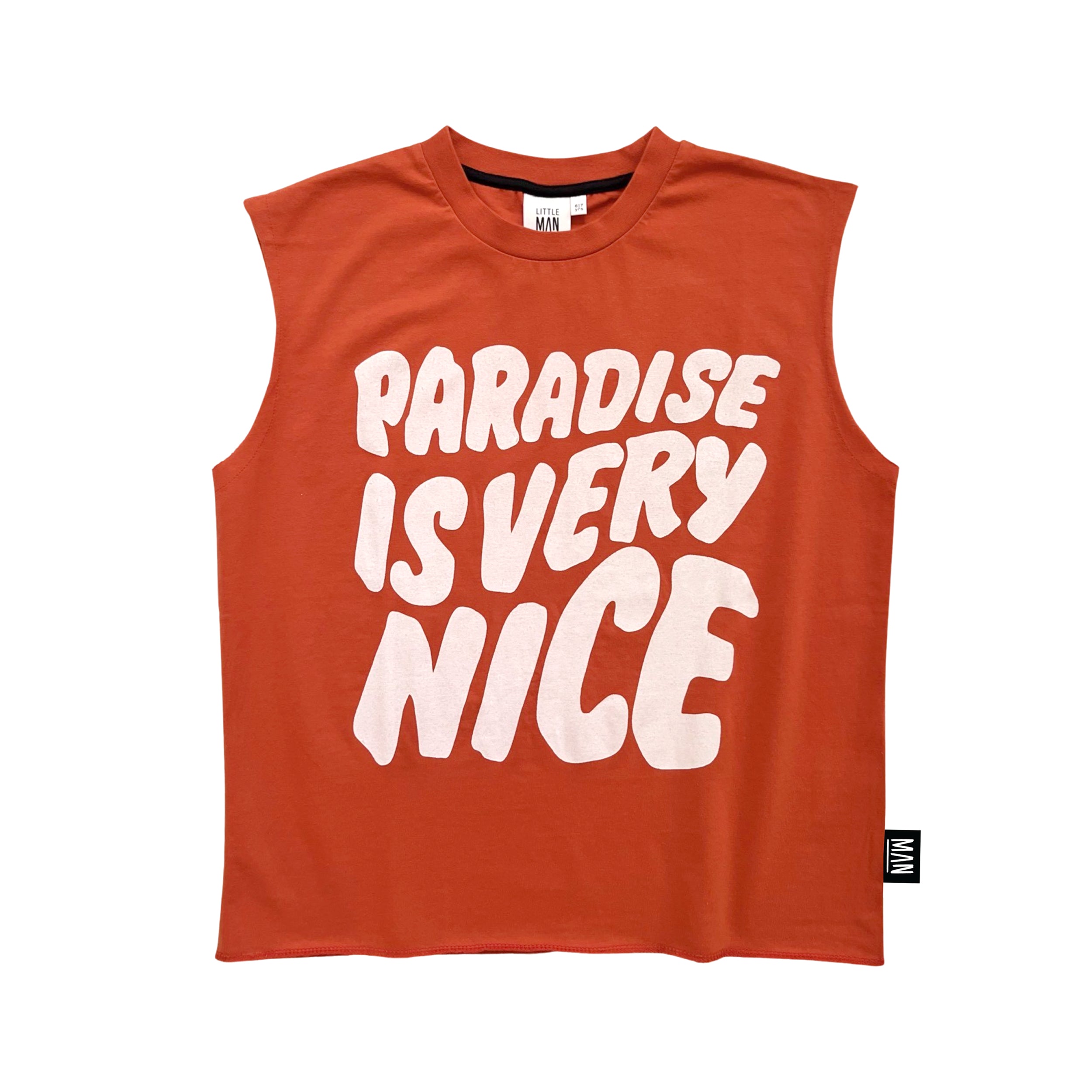 PARADISE IS VERY NICE Tank Cherry Red