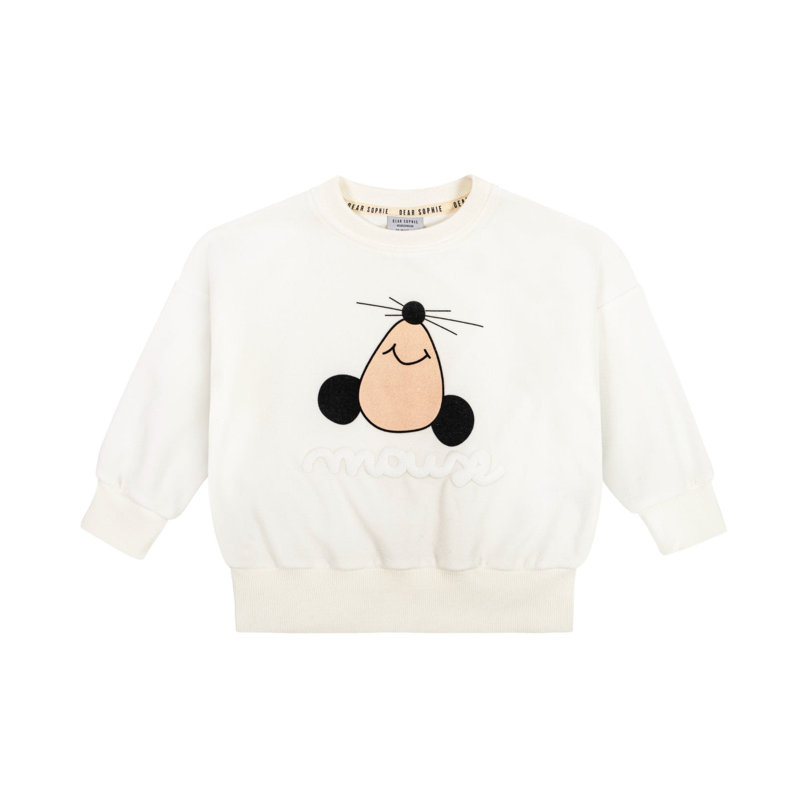 MOUSE OFF-WHITE | VELVET SWEATSHIRT