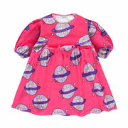PLANET PINK | FLARED DRESS