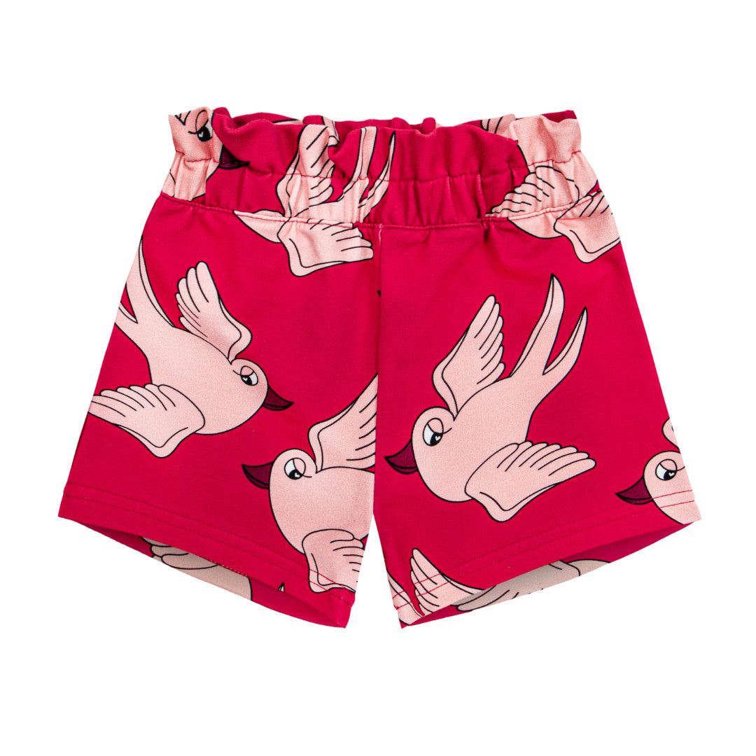 SWALLOW RED | PAPERBAG SHORTS