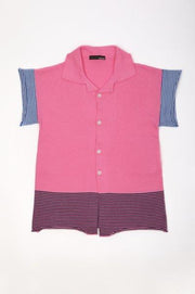 LITTLE DRESS SHIRT SHOCK PINK - V1423