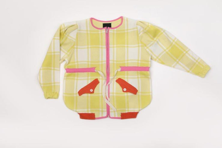 BOMBER MADRAS2 YELLOW -G0923