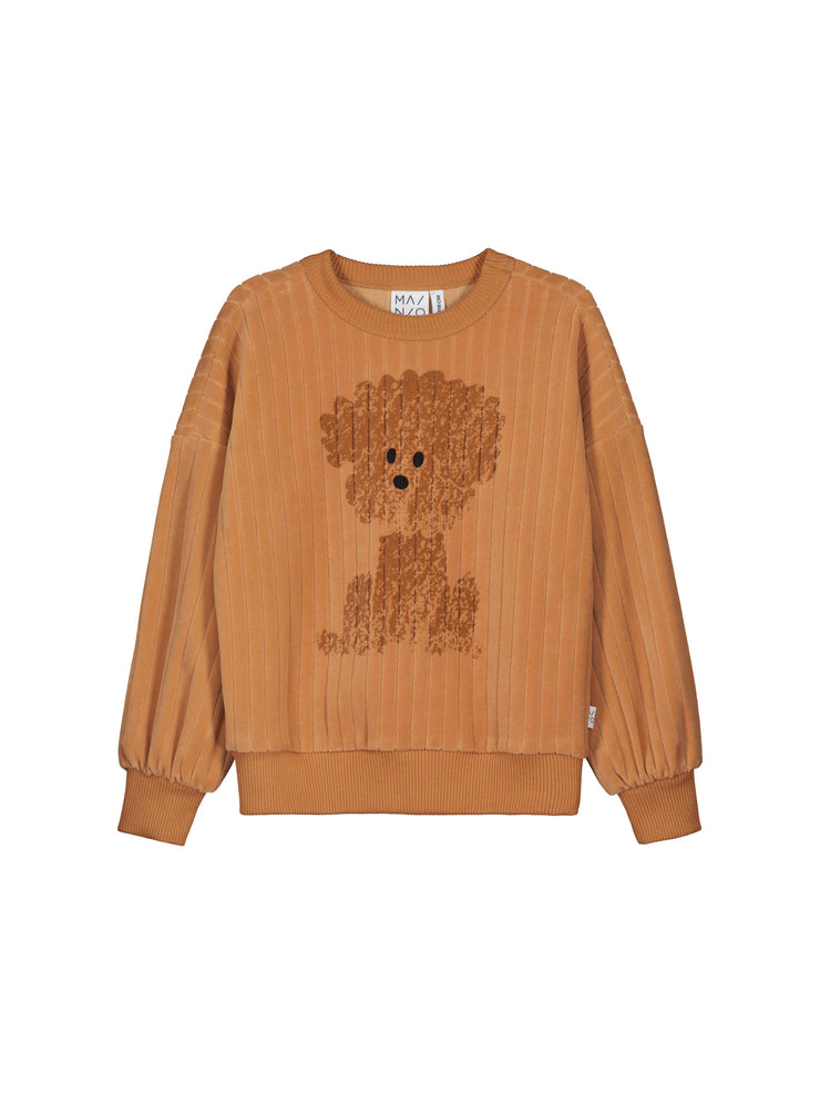 Floof velour rib shirt 11067