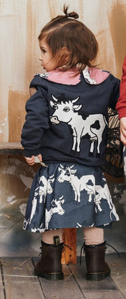 COW BOMBER JACKET DARK