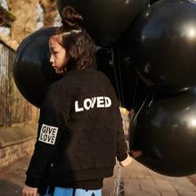 Black Hearts 'Give Love' Zip Jacquard Jacket