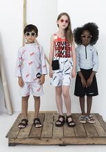 Swim Shorts Quiet Grey Draw red