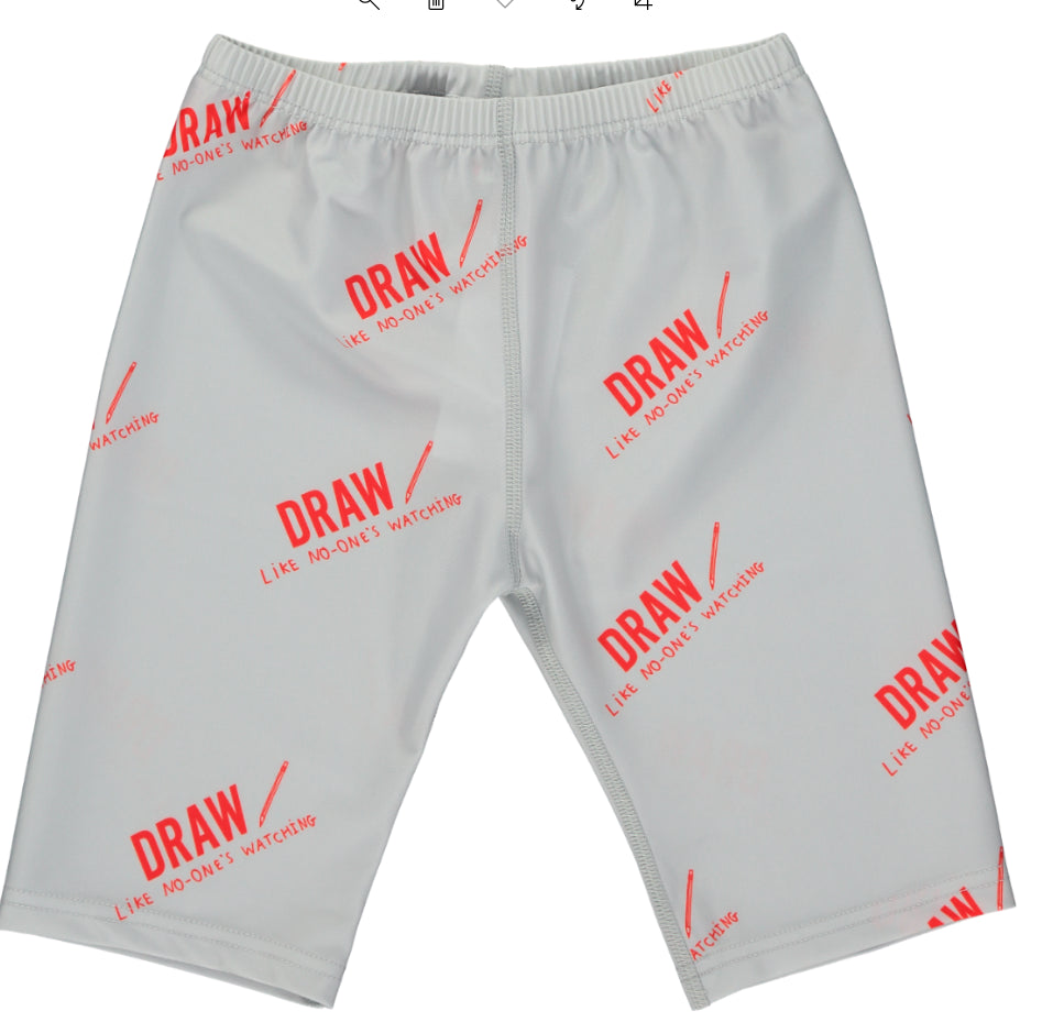 Baby Swim Cycle Pants Quiet Grey Draw RED