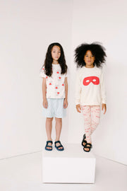 Apricot Journal text Print Leggings