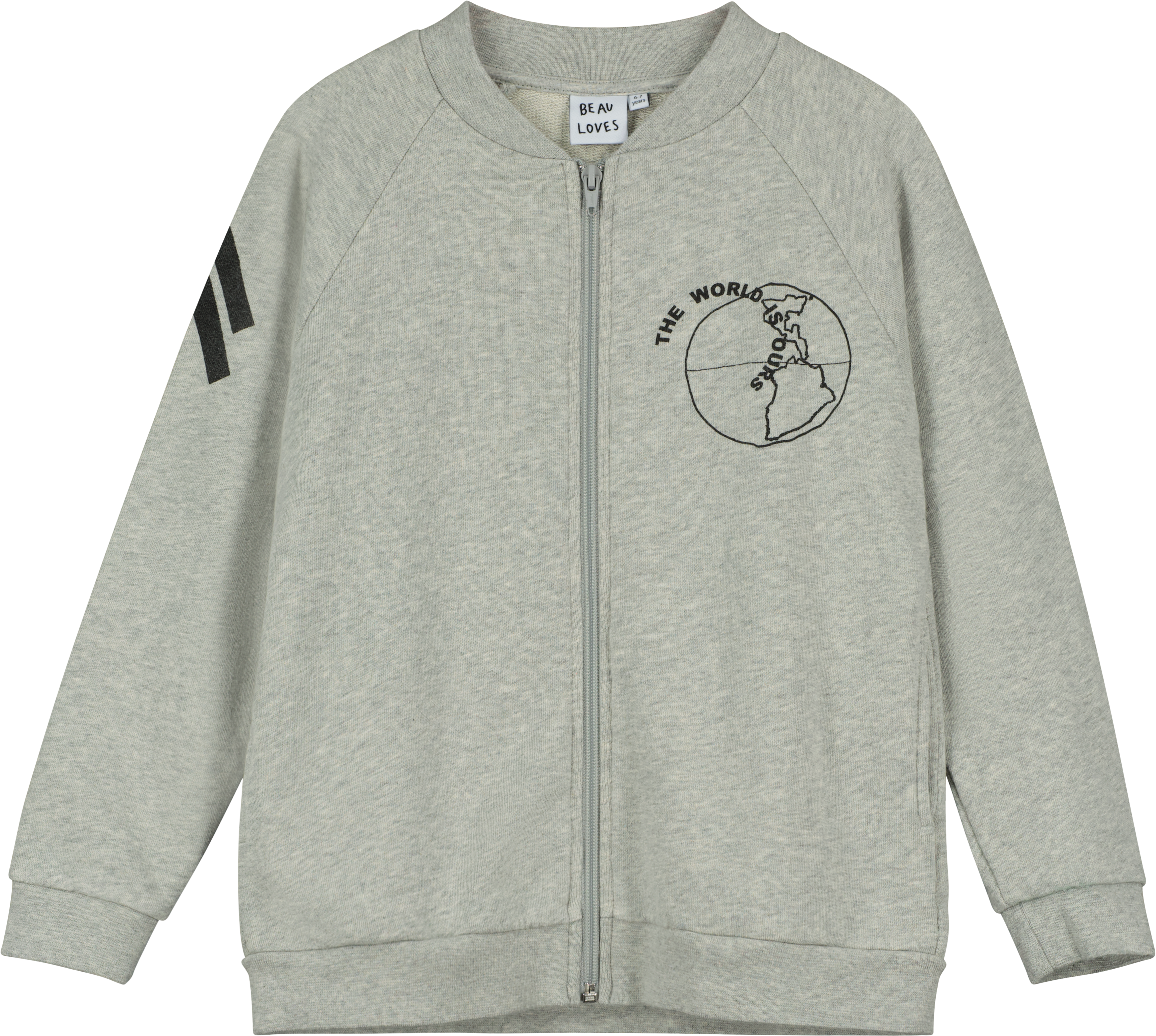 Grey Melange 'Adventure' Zip Jacket - BL033