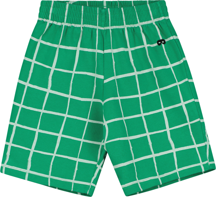 Kelly Green Grid Shorts - BL036