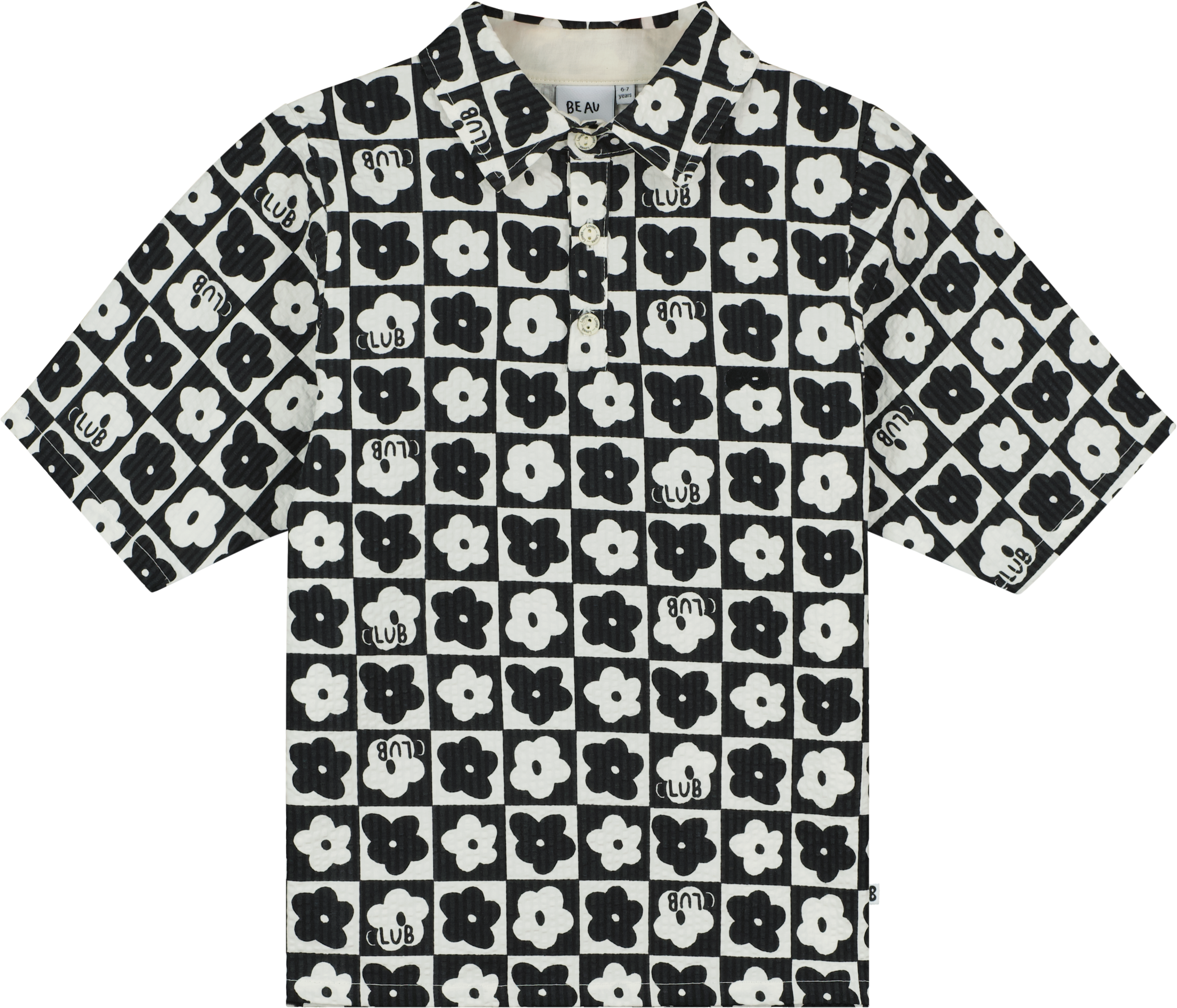 Club Black Short Sleeve Shirt - BL057