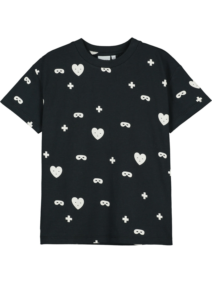 Black Hearts + Masks  T-Shirt