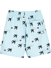Sky Blue Birds Shorts